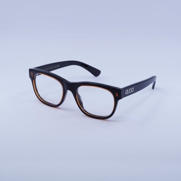 Gucci Gucci GG1796O 003 Eyeglasses Burgundy Crystal on Black 52mm Size ONE SIZE - 1 Thumbnail