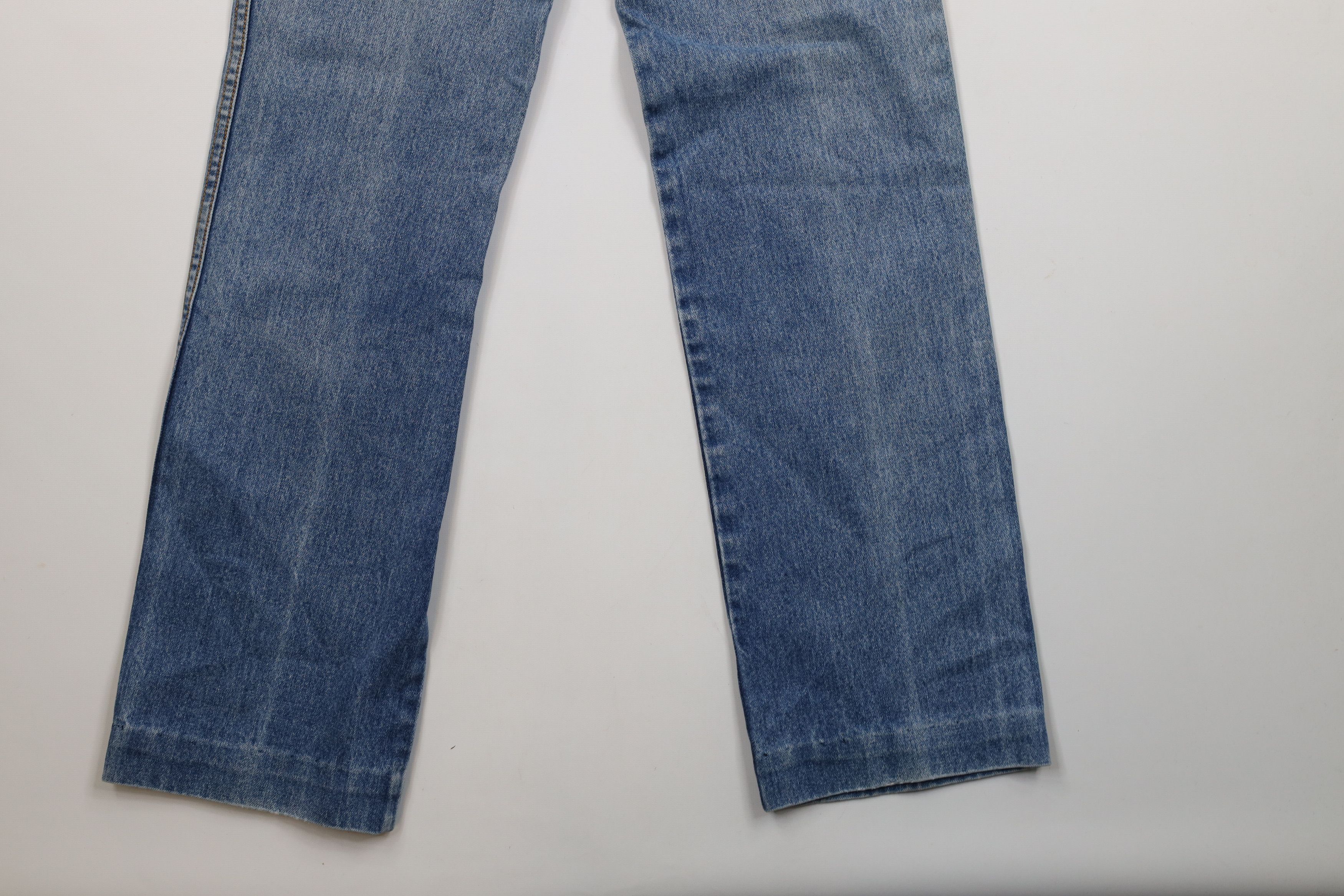 Vintage Vintage 90s Streetwear Faded Flared Denim Jeans Blue Cotton Size 28" / US 6 / IT 42 - 14 Thumbnail
