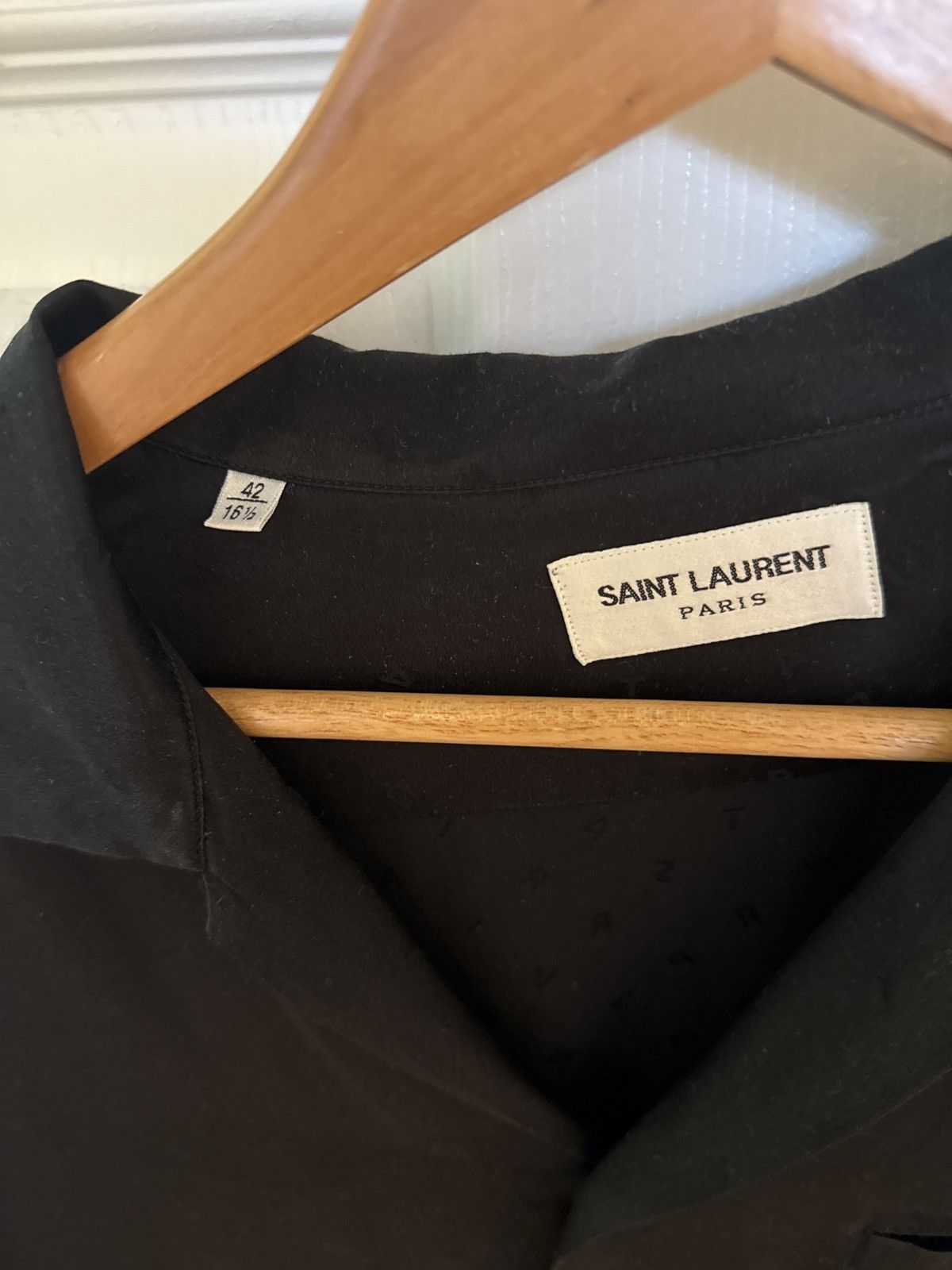 Saint Laurent Paris Saint Laurent Silk Shirt Size US L / EU 52-54 / 3 - 4 Thumbnail