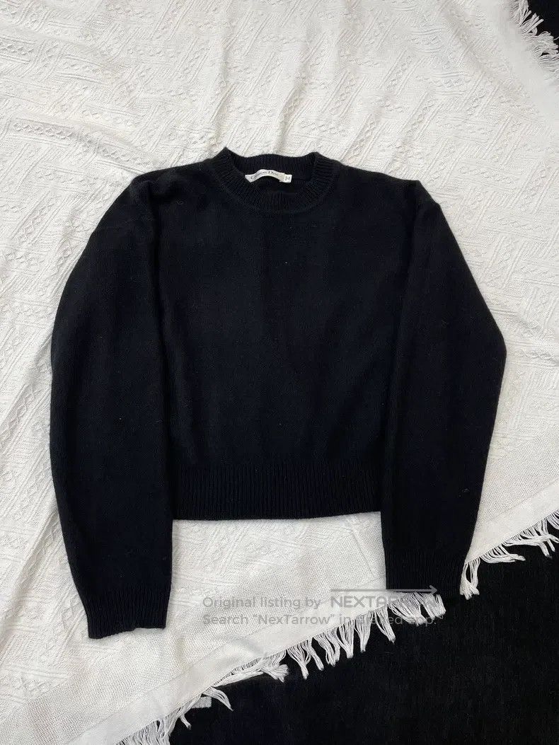 Dior Dior Black back tassel letter logo 8-character cashmere sw Size XS / US 0-2 / IT 36-38 - 2 Thumbnail