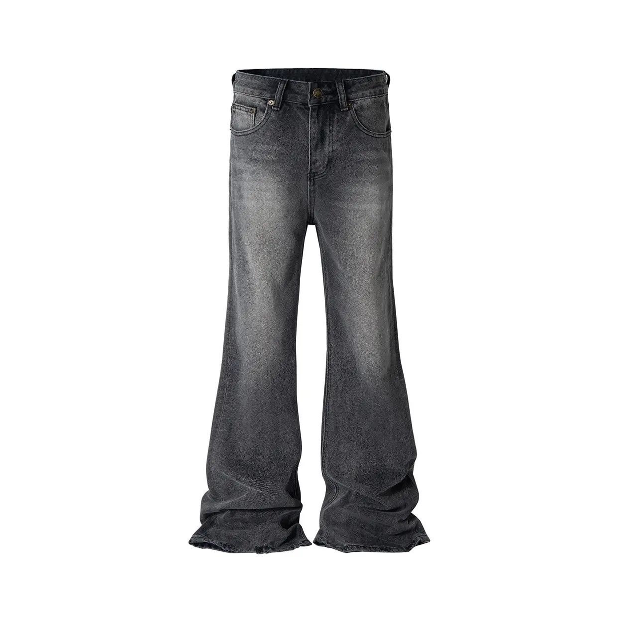 Jean × Vintage Washed Faded Black Grey Baggy Jeans Size US 32 / EU 48 - 1 Thumbnail