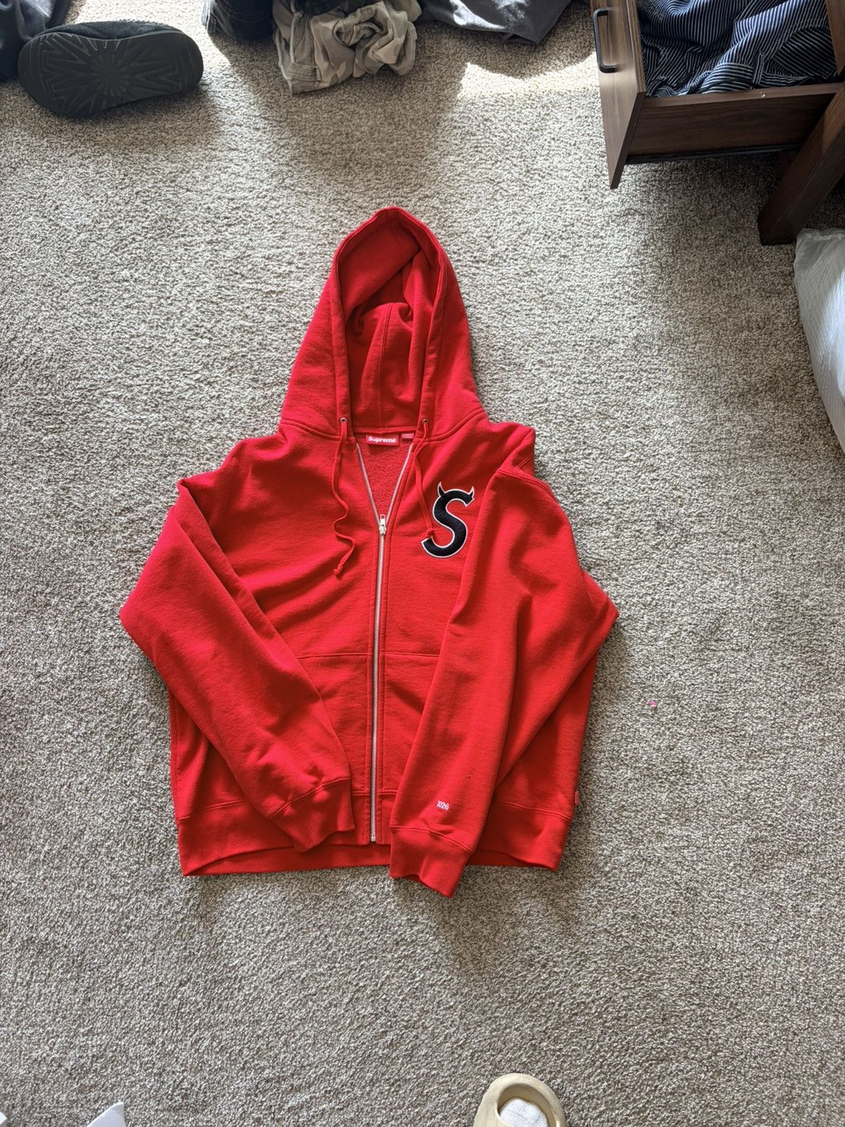 Supreme Supreme devil logo Zip-Up | Grailed
