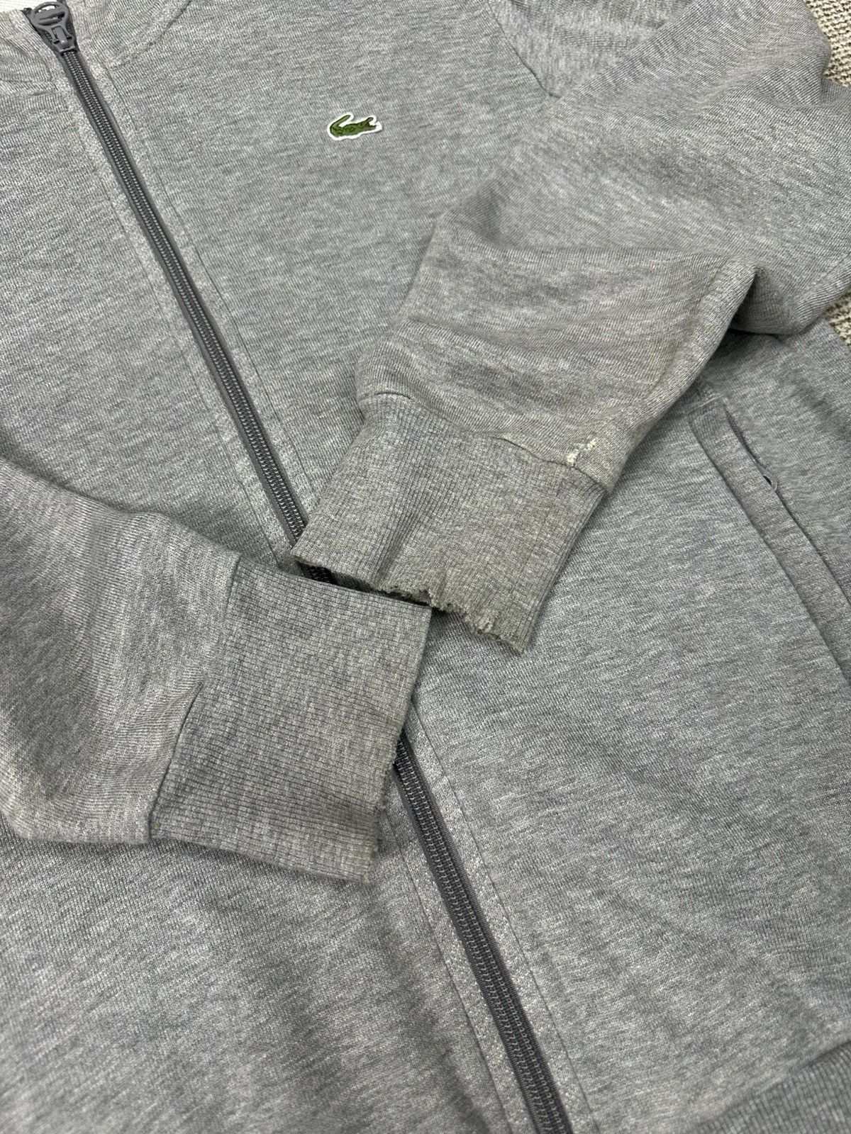 Lacoste Lacoste Distressed Hoodie Z424 Size US L / EU 52-54 / 3 - 7 Thumbnail