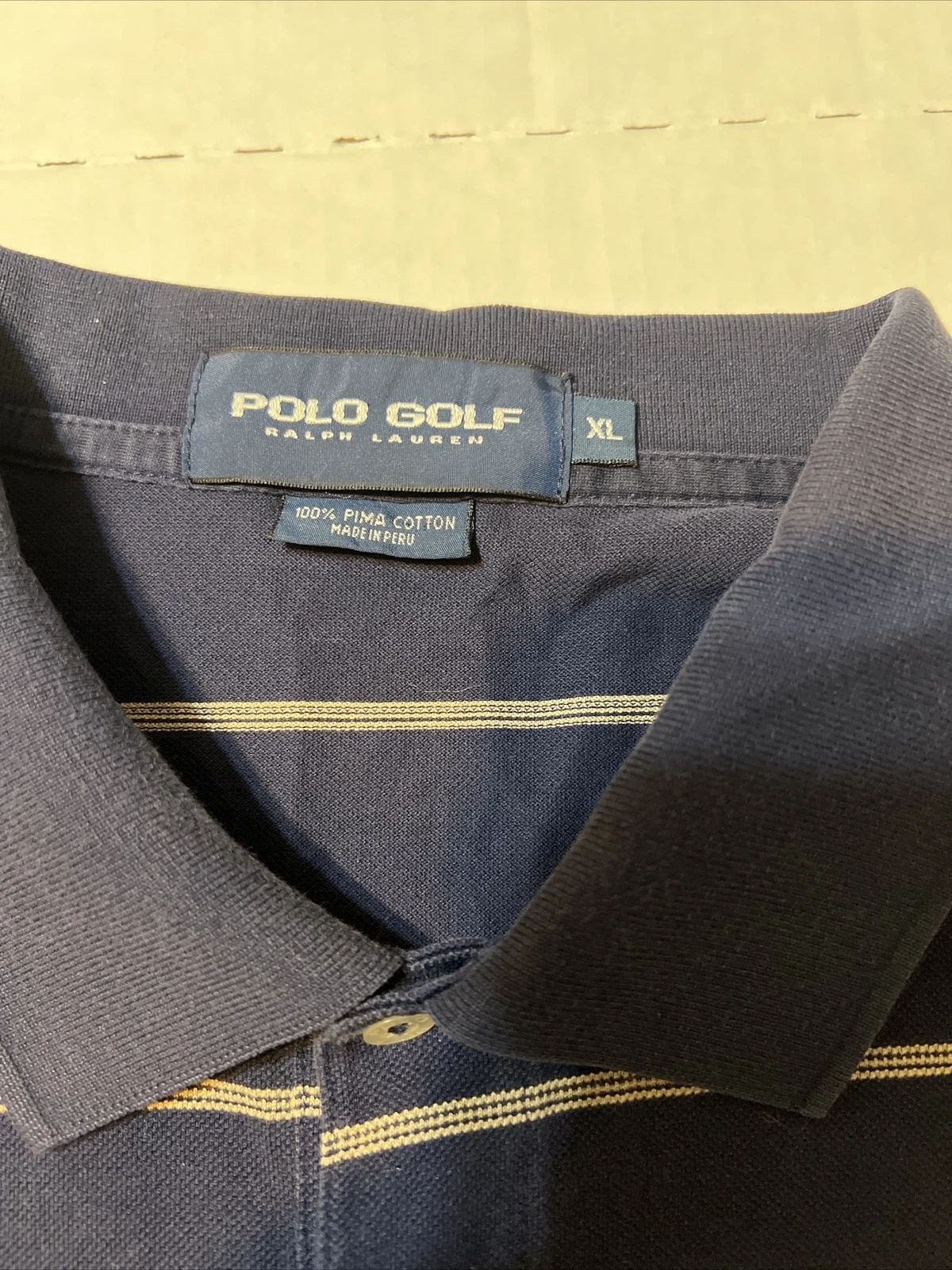 Polo Ralph Lauren Vintage Ralph Lauren Polo Golf Shirt 100% Pima Cotton Size US XL / EU 56 / 4 - 7 Thumbnail