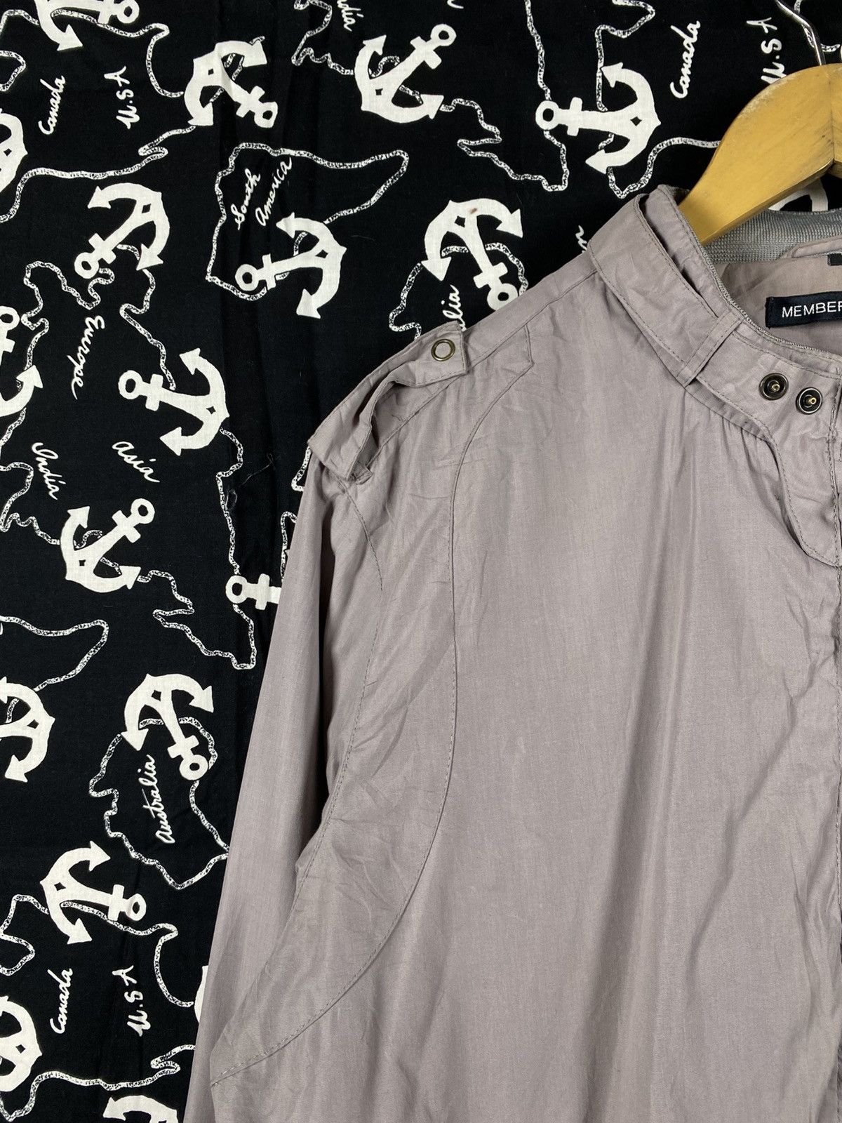 Members Only Members Only Classic Grey Bomber Jacket – Vintage Zip Jacket Size US L / EU 52-54 / 3 - 9 Thumbnail