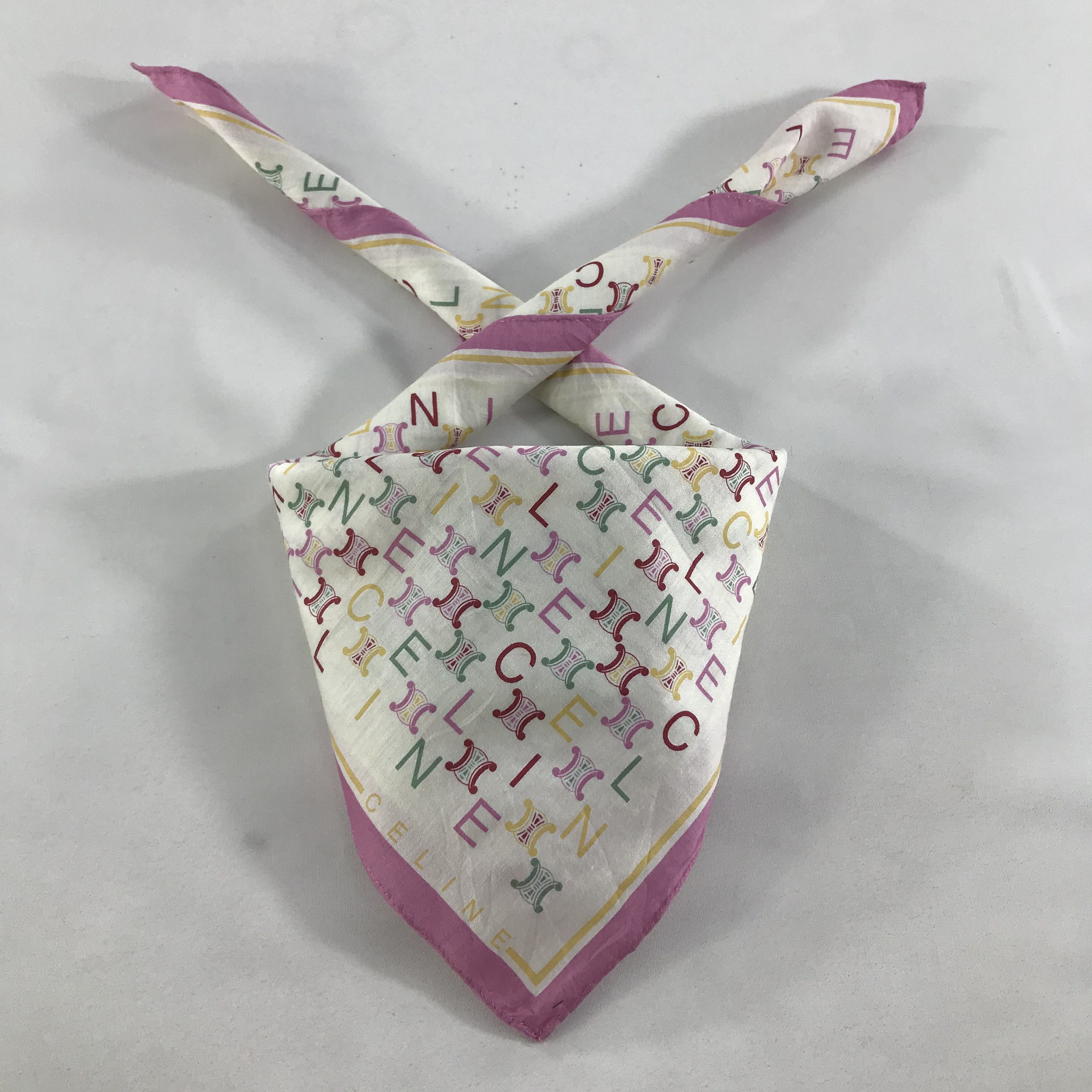 Celine × Vintage Celine Bandana / Handkerchief / Neckerchief - S1563 Size ONE SIZE - 3 Thumbnail