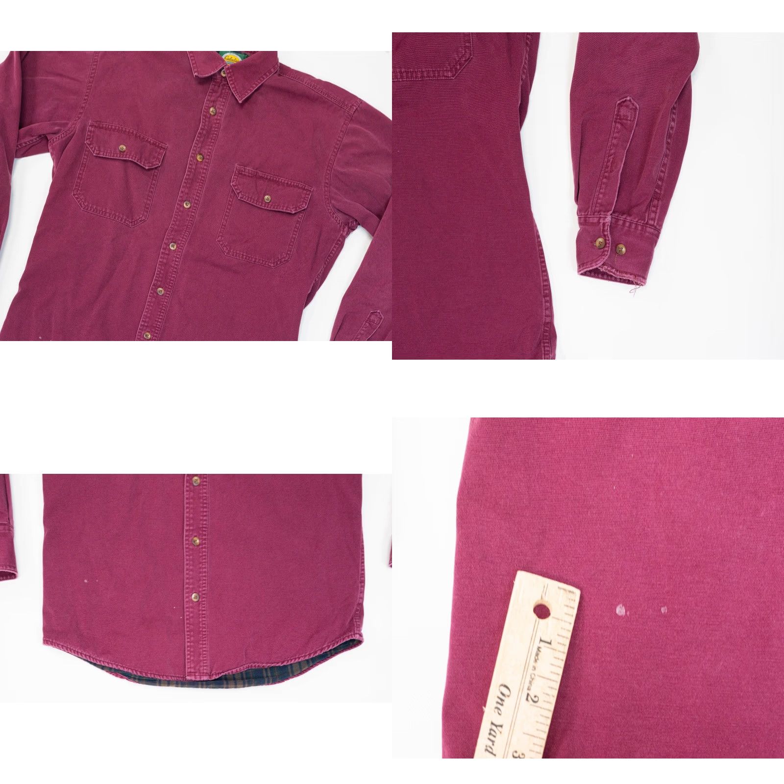 Vintage VINTAGE Cabela's Canvas Flannel Lined Shacket Shirt Jacket Mens M Tall Red Chore Barn Shacket Shirt Jacket Mens M Tall Red Distressed 90s Cowboys Barn Size US M / EU 48-50 / 2 - 9 Thumbnail