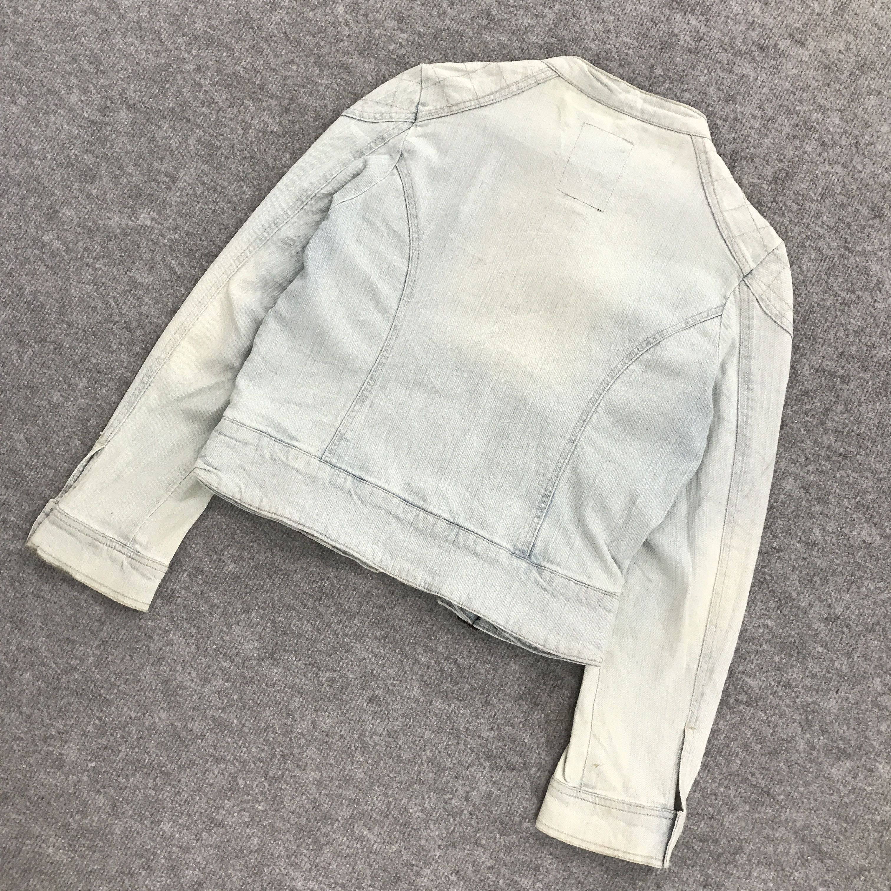 Japanese Brand JAPAN SORRIDERE LIGHT WASH DENIM PUNK BONDAGE JACKET Size US S / EU 44-46 / 1 - 5 Thumbnail