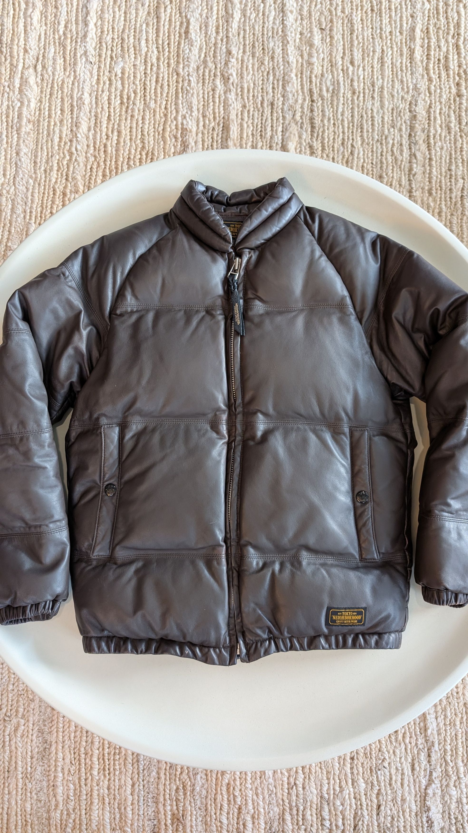 Neighborhood Neighborhood Japan Leather Down Jacket 2017AW Size US S / EU 44-46 / 1 - 1 Thumbnail