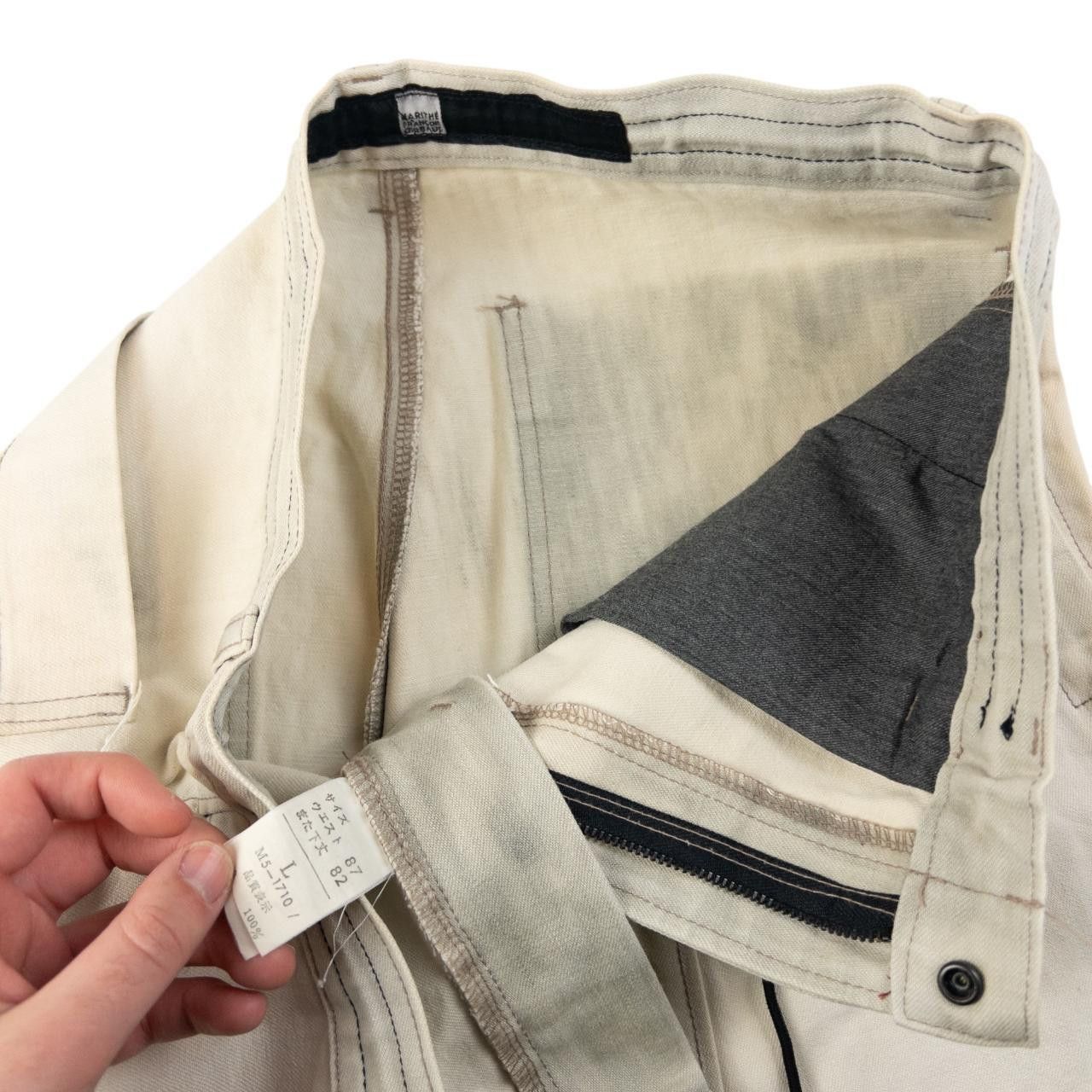 Marithe + Francois Girbaud Vintage Marithe Francois Girbaud Contrast Denim Jeans Size L Size US 32 / EU 48 - 5 Thumbnail
