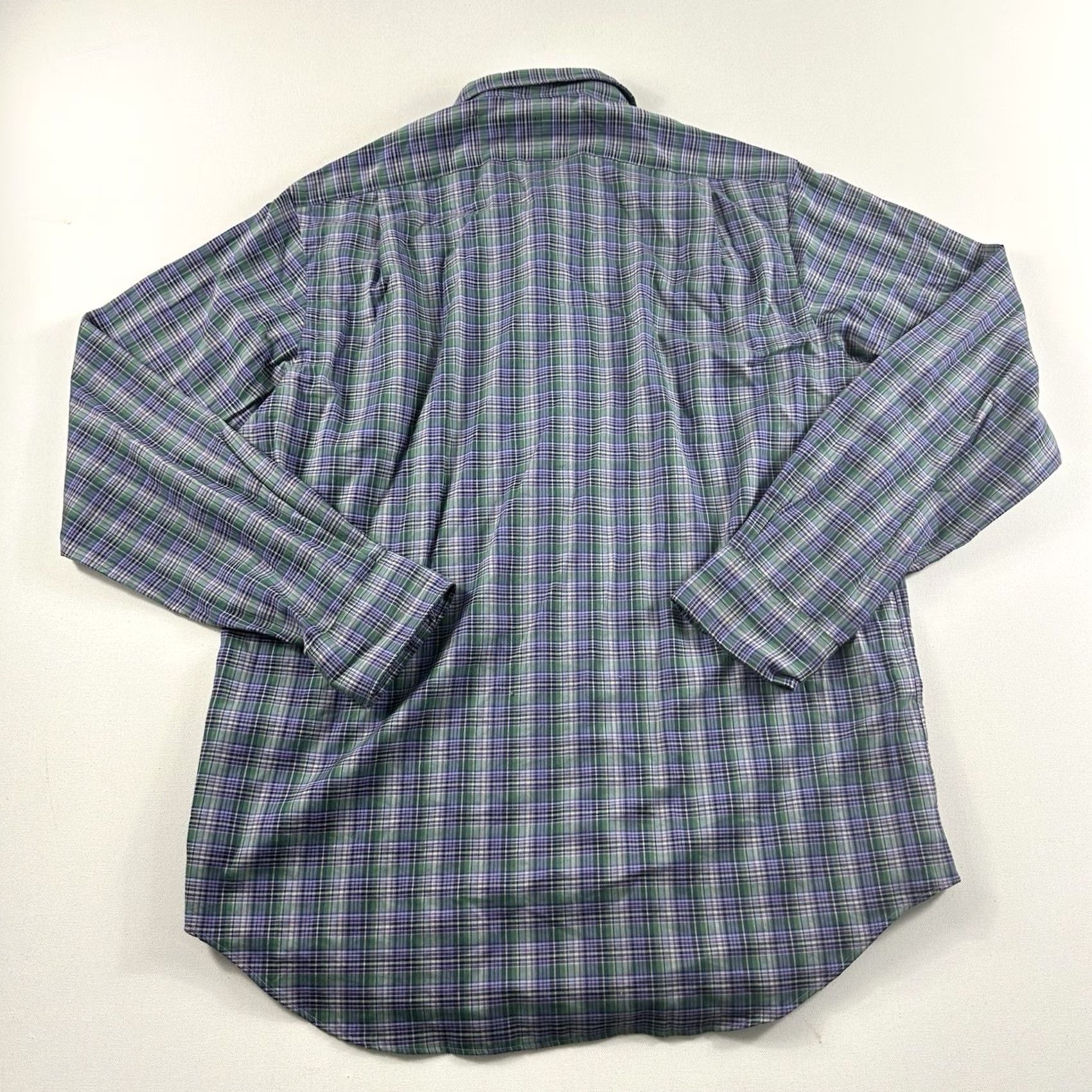 Polo Ralph Lauren Polo Ralph Lauren Shirt Men Large Button-Down Plaid Casual Purple Multicolor Check Long Sleeve Regular Button-Up Performance Size US L / EU 52-54 / 3 - 2 Thumbnail