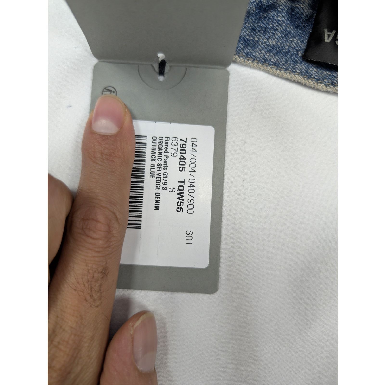 Balenciaga o1rshd1 Unisex Organic Selvedge Denim Flared Pants in Blue Size US 30 / EU 46 - 23 Thumbnail