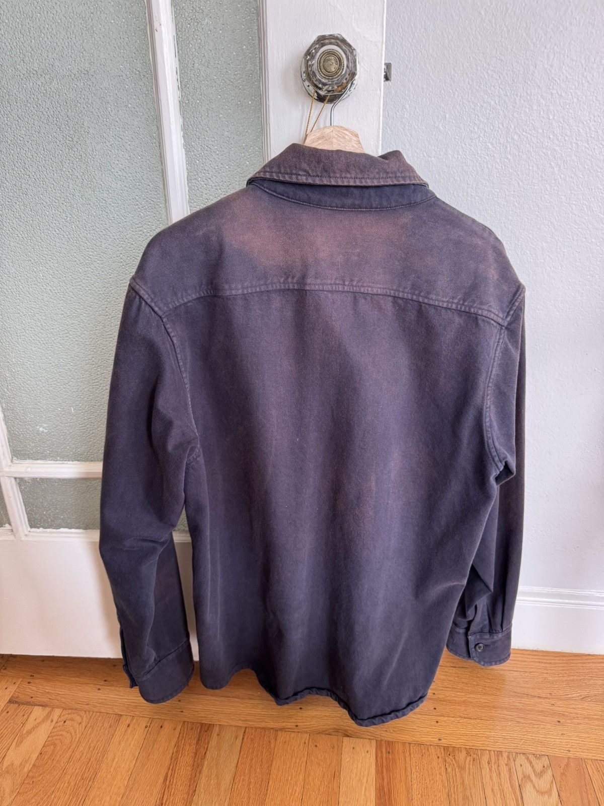 A.P.C. A.P.C. Faded Black Cotton Overshirt — M Size US M / EU 48-50 / 2 - 2 Thumbnail