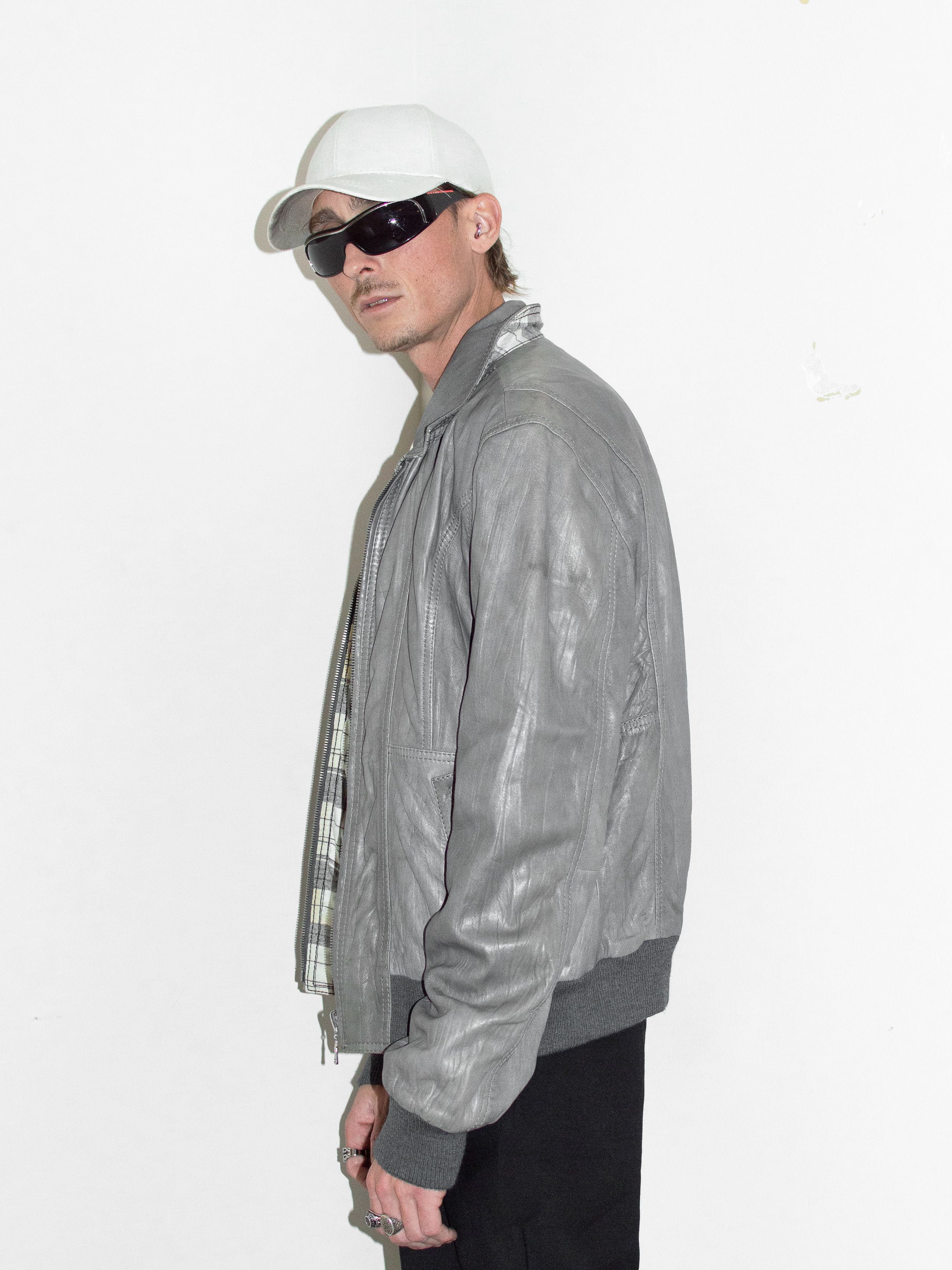 Dolce & Gabbana × Vintage Y2K D&G Boxcut Reversible Wool Leather bomber Jacket Size US L / EU 52-54 / 3 - 4 Thumbnail