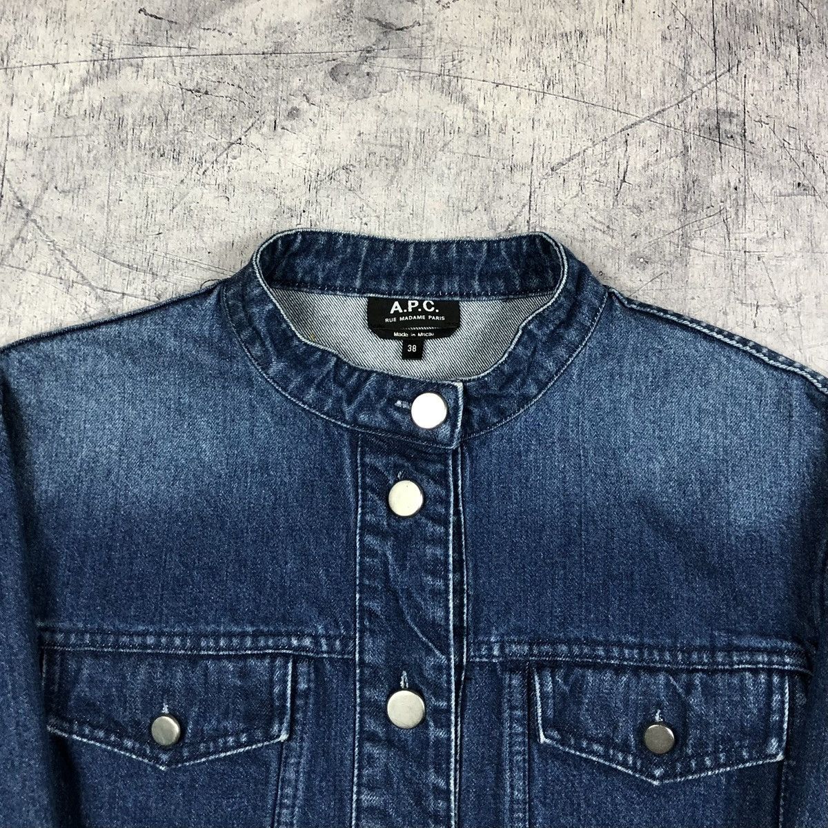 A.P.C. Vintage A.P.C. Paris France Designer Denim Jacket y2k crazy Size S / US 4 / IT 40 - 4 Thumbnail