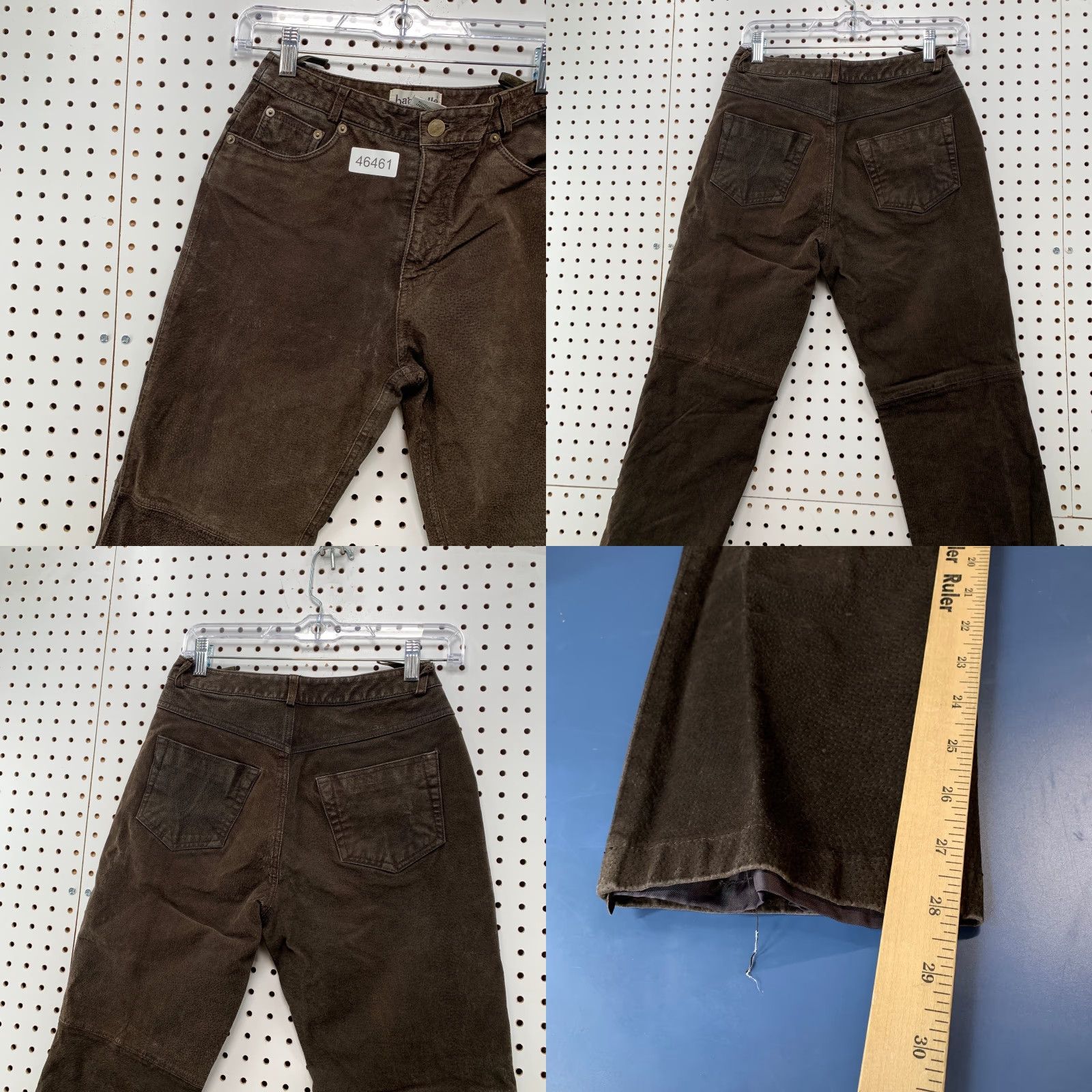 Vintage VINTAGE Bagatelle Suede Pants Womens Size 6 Brown Fits 26x28 Genuine Leather Size 28" / US 6 / IT 42 - 8 Thumbnail