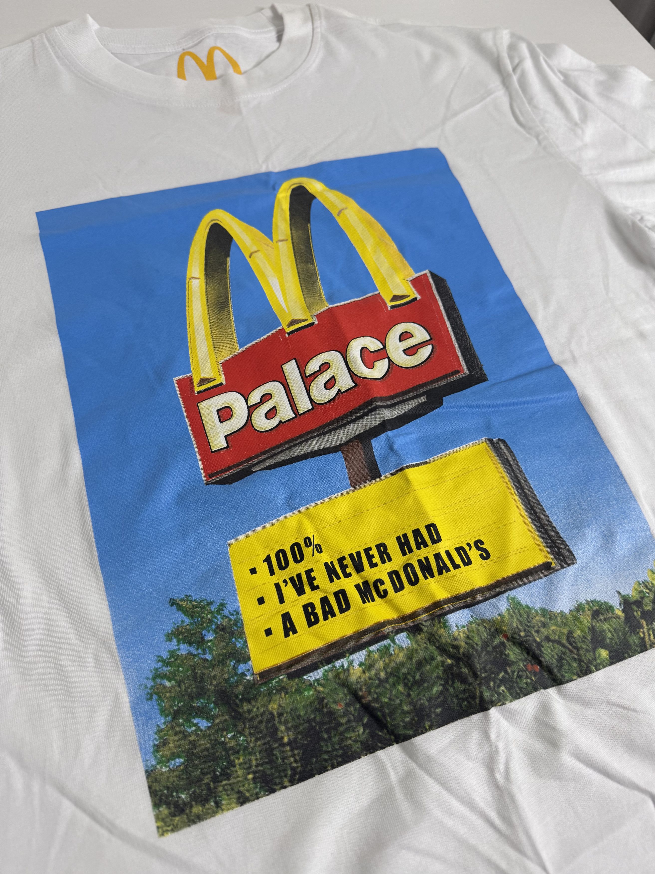 Palace Palace x McDonalds Tee "White" Size US M / EU 48-50 / 2 - 3 Thumbnail