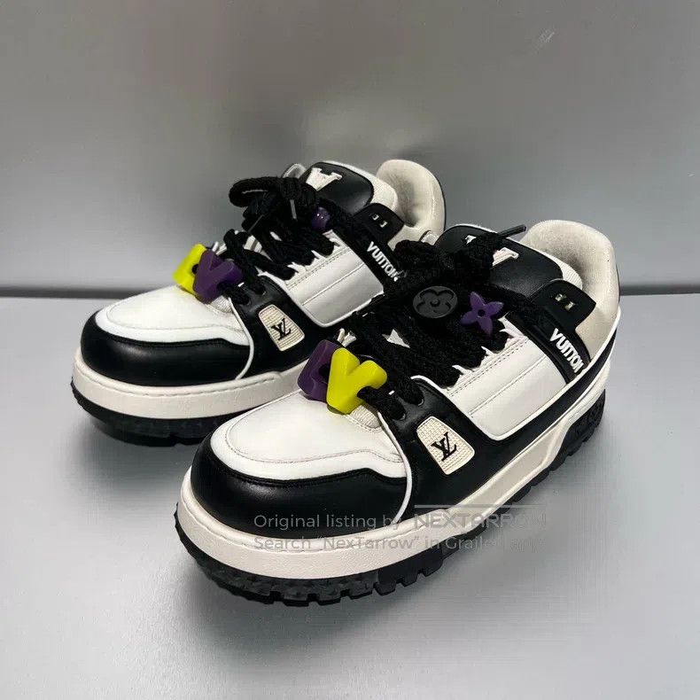 Louis Vuitton Louis Vuitton Trainer Black and White Fat Ding shoes Size US 9 / EU 42 - 1 Thumbnail