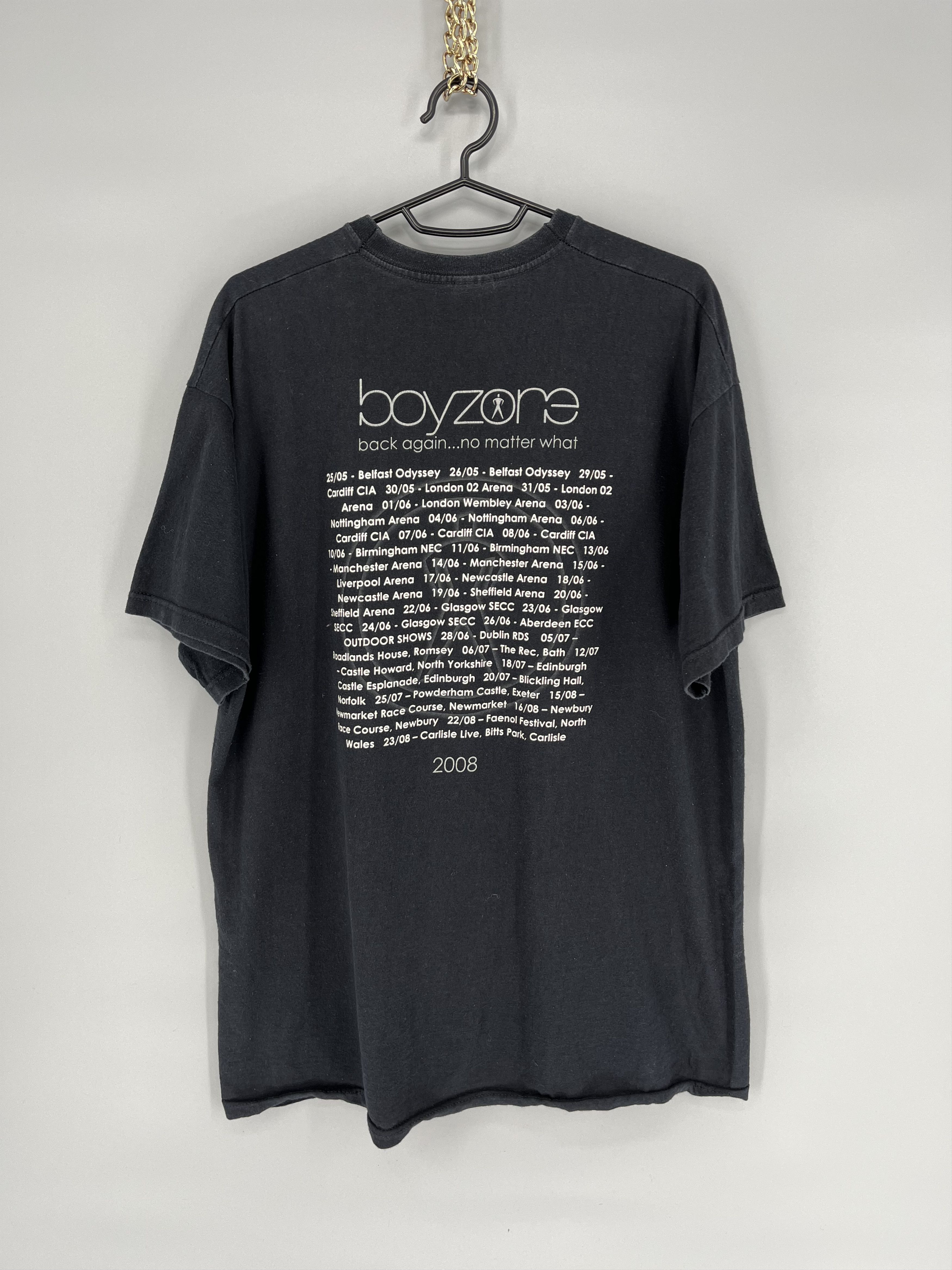 Band Tees Vintage Y2K Boyzone T-Shirt Live By Request Tour Tee Size US L / EU 52-54 / 3 - 7 Thumbnail