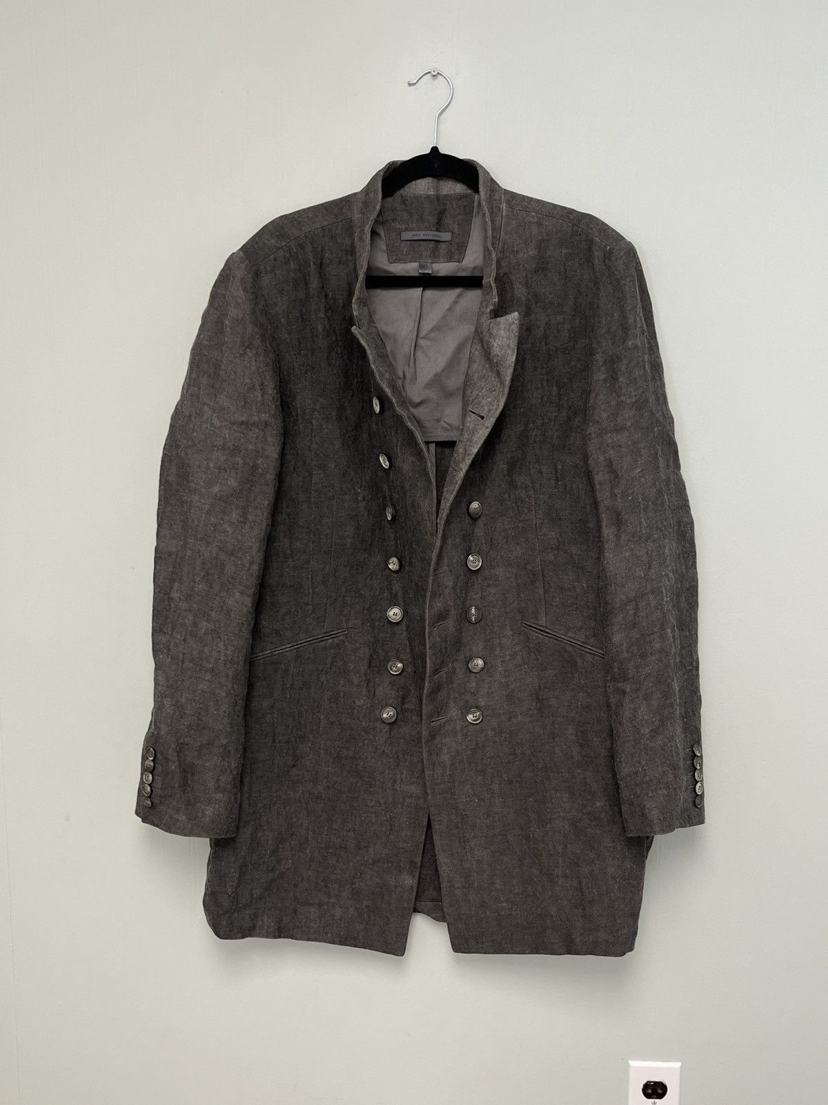 John Varvatos Double-Breasted Military Jacket Size EU 50 US 40 Size US M / EU 48-50 / 2 - 11 Thumbnail