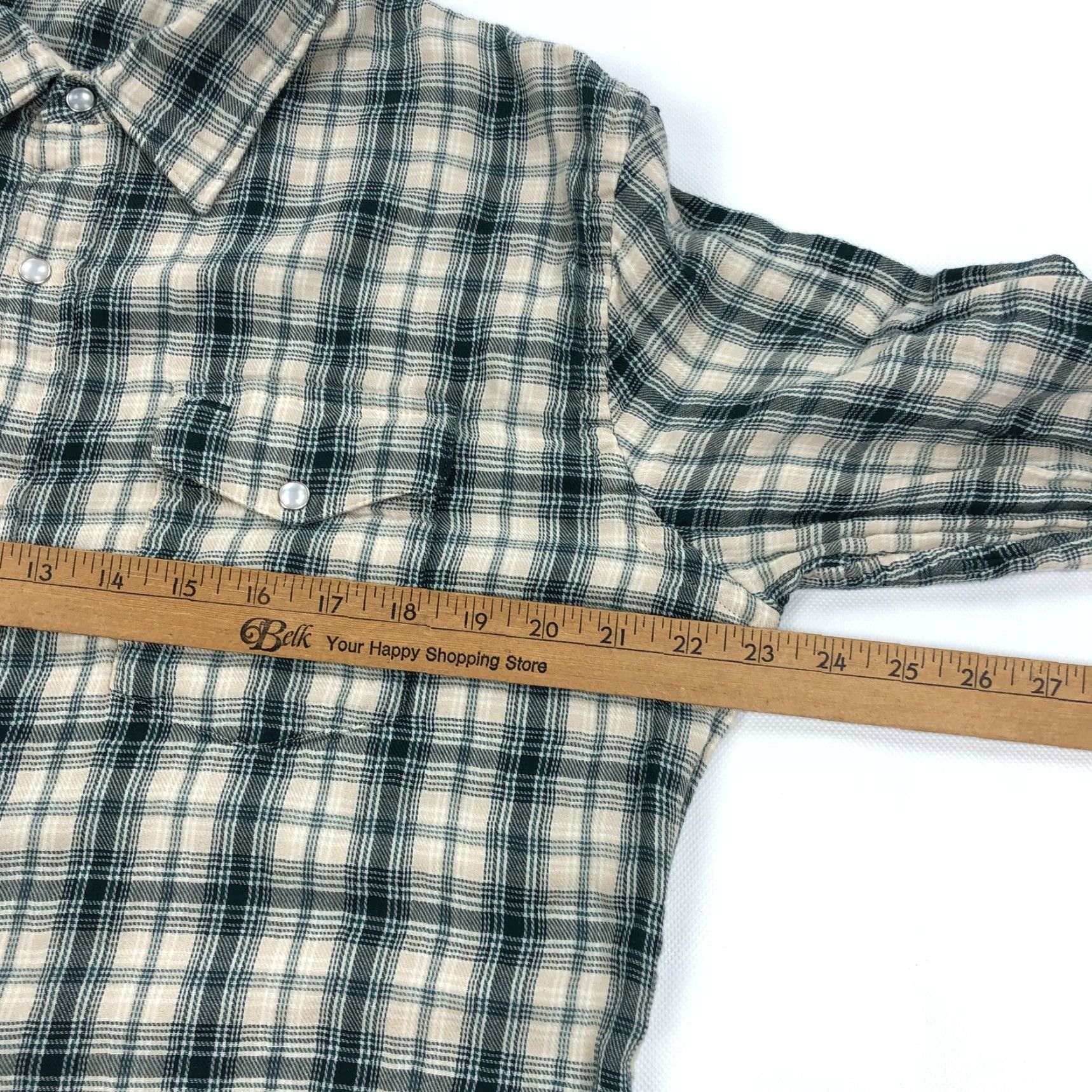 Vintage CRIQUET Men XL Plaid Pearl Snap Casual Shirt Long Sleeve Size US XL / EU 56 / 4 - 7 Thumbnail