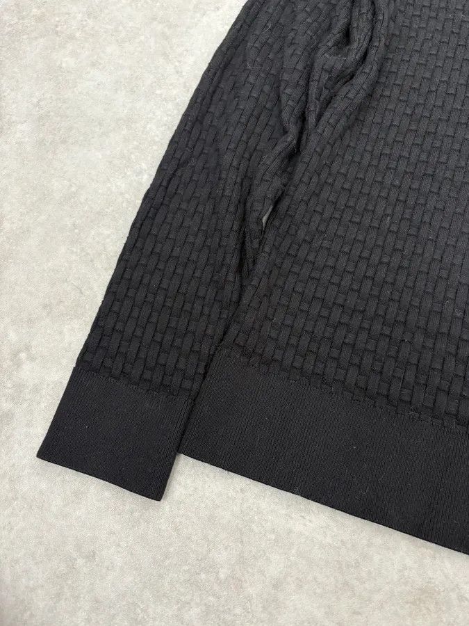 Emporio Armani 2000s Emporio Armani Black Woven Wool Sweater Size US S / EU 44-46 / 1 - 7 Thumbnail