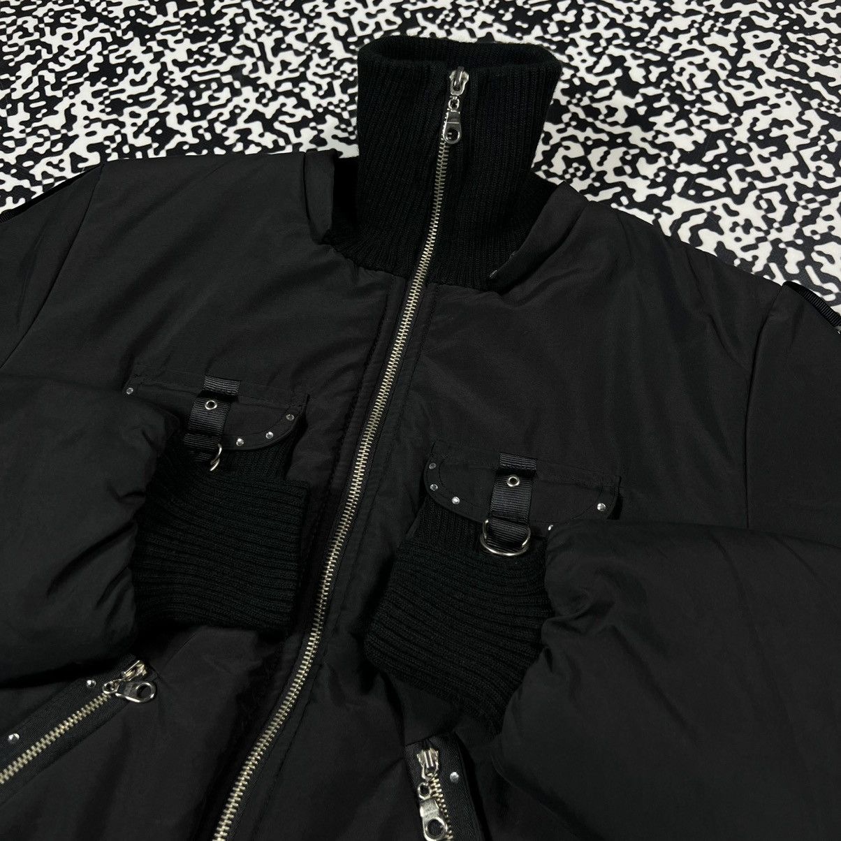 Vintage Y2K Japanese Gothic Opium Style Bondage Bomber