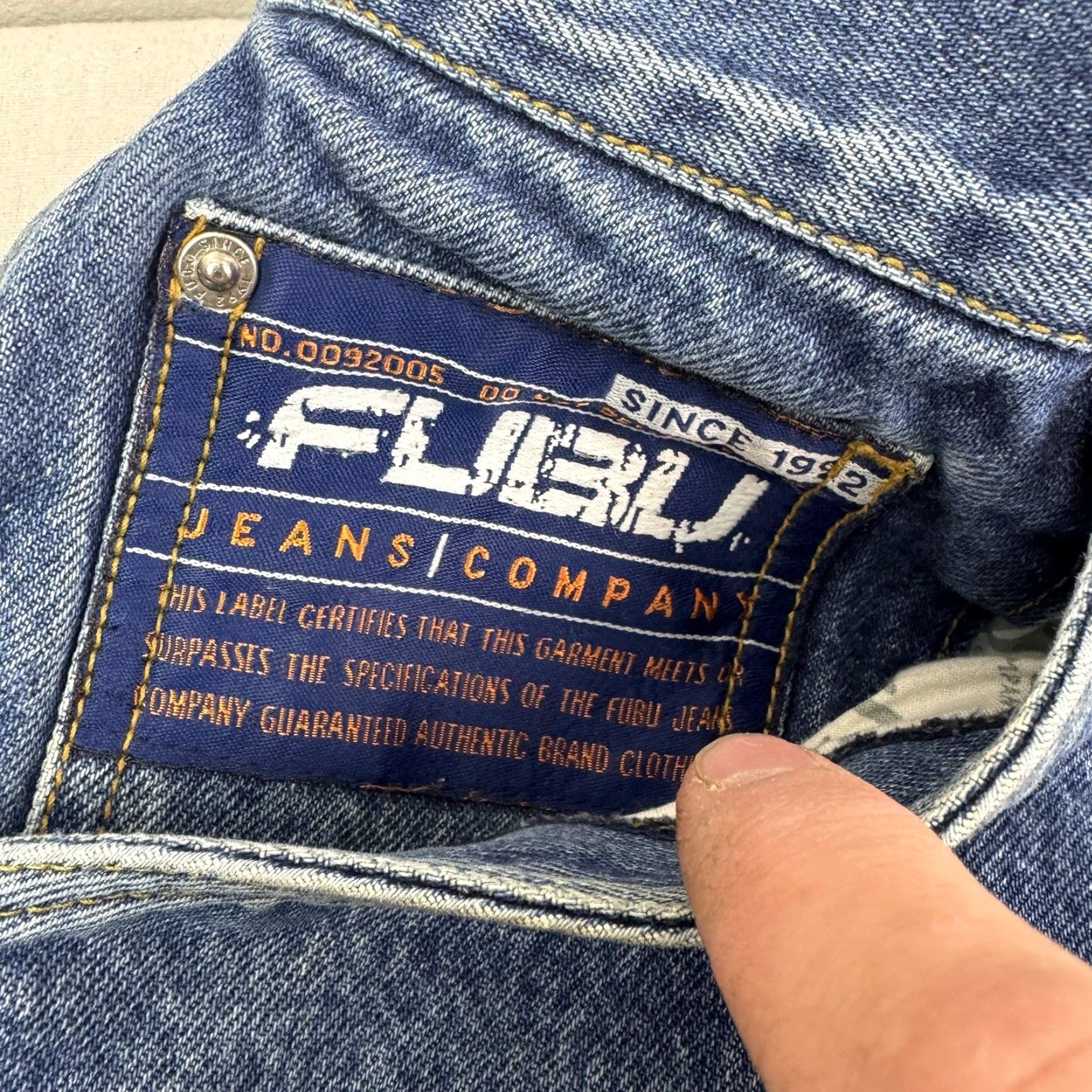 Fubu VINTAGE FUBU Jeans Cargo Baggy 36x34 Adult Blue 90s Y2K Grunge Hip Hop Hipster Wide-Leg Mens Size US 36 / EU 52 - 5 Thumbnail