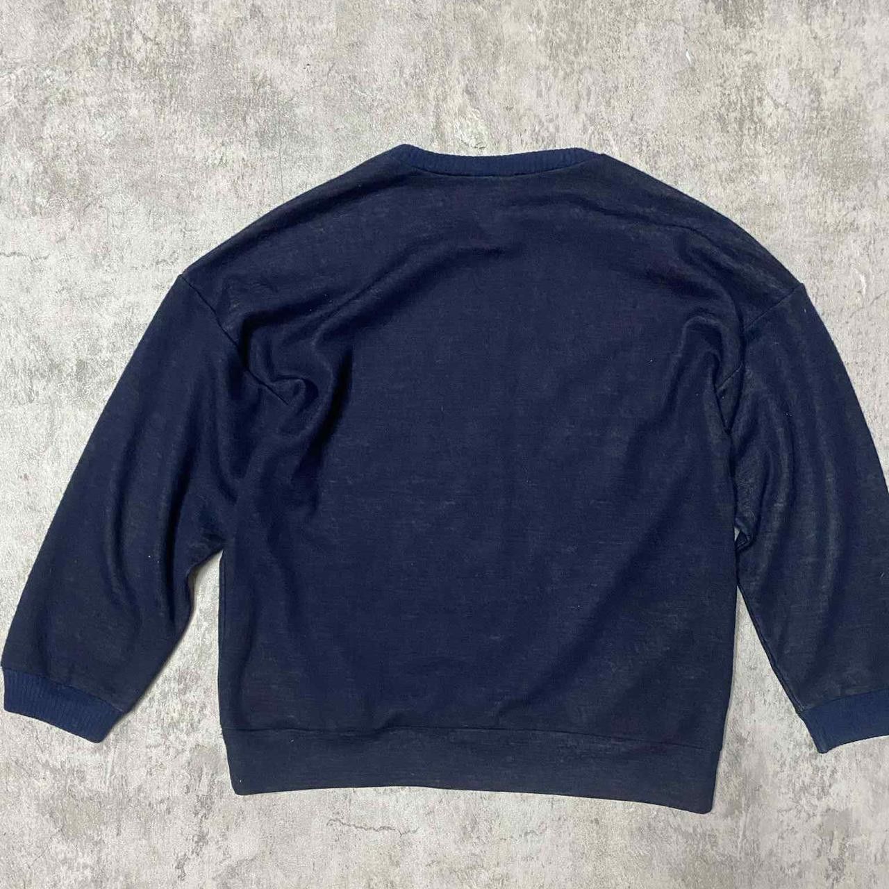 Other Navy blue vintage 90s crewneck sweatshirt with yellow Size US L / EU 52-54 / 3 - 4 Thumbnail