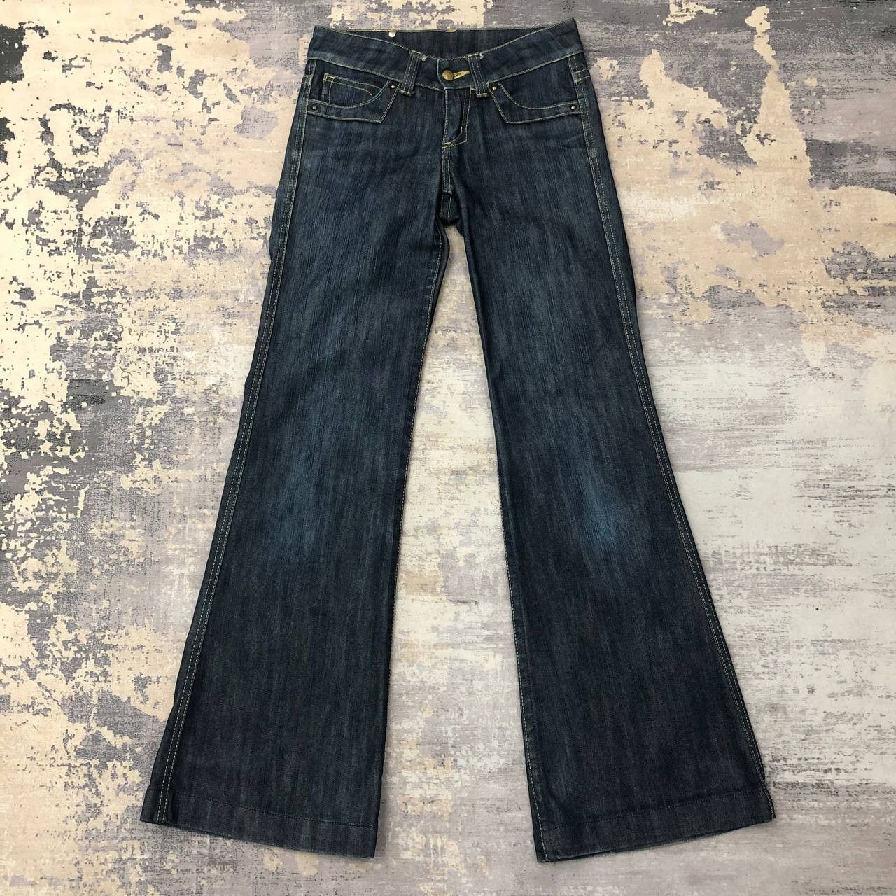 If Six Was Nine × Japanese Brand P805 QUEEN'S LOW FLARED JAPAN JEANS Size US 28 / EU 44 - 1 Thumbnail