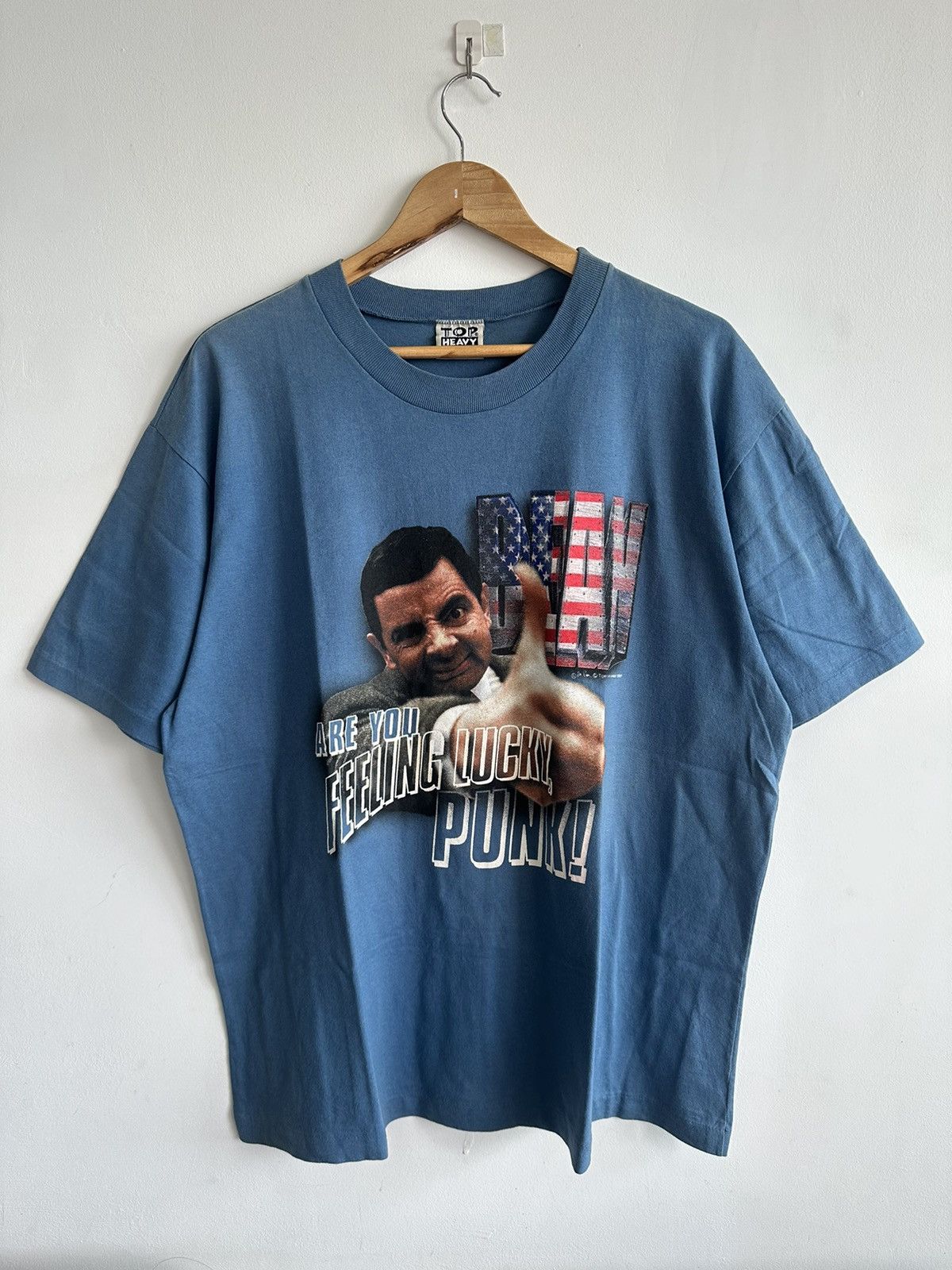 Vintage Vintage 90’s Mr.Bean Feeling Lucky Punk? Shirt Movie Size US XL / EU 56 / 4 - 2 Thumbnail