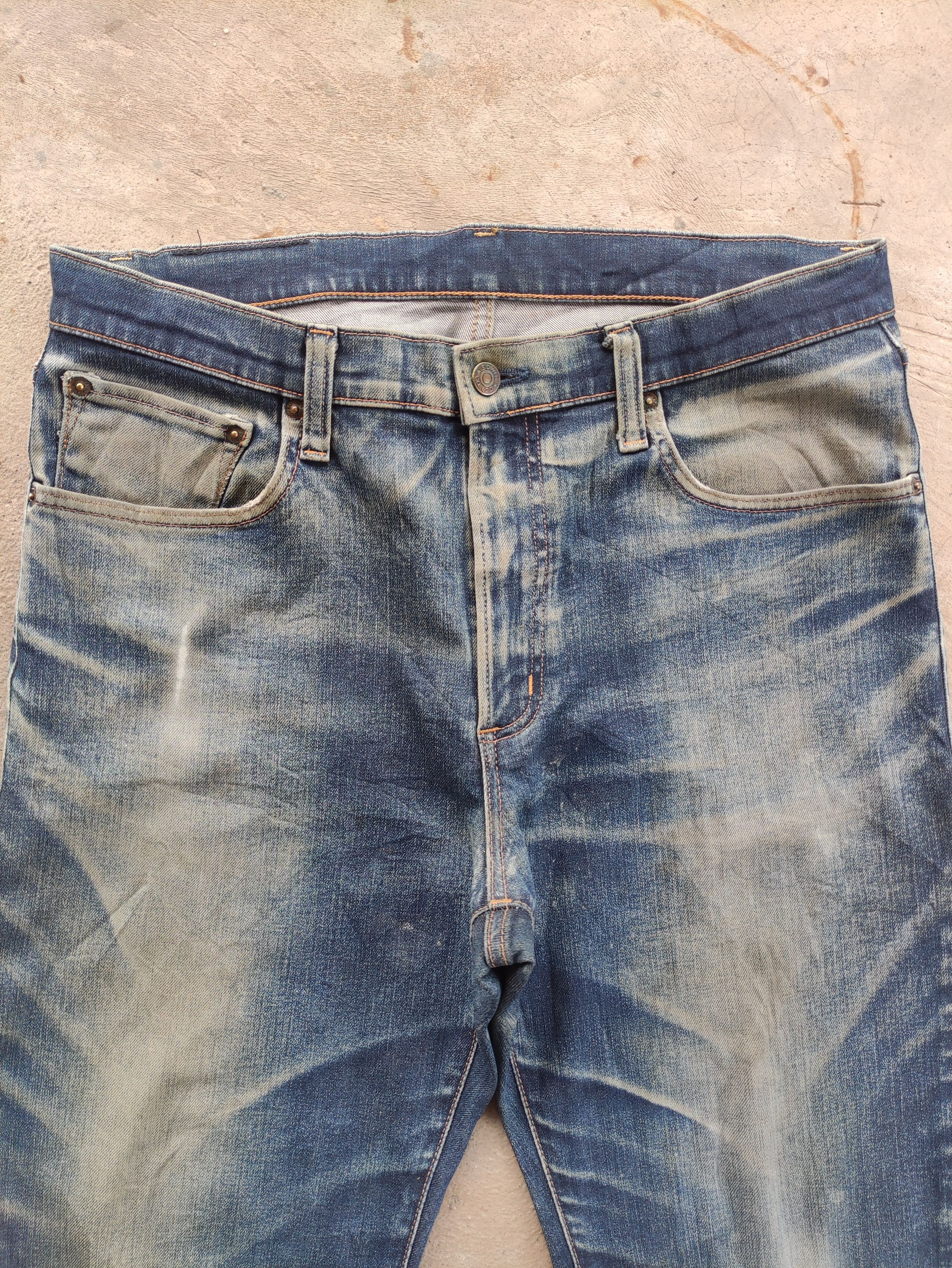 Edwin Vintage Edwin Japan Jean Distressed Faded Denim Size US 36 / EU 52 - 3 Thumbnail