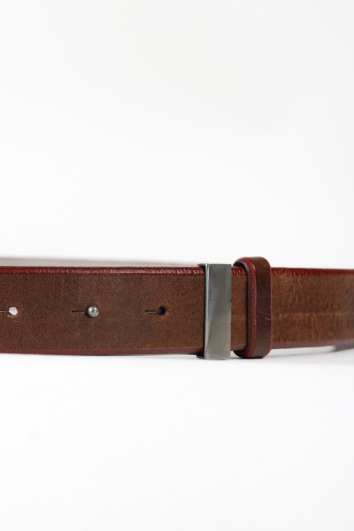 Brunello Cucinelli Brunello Cucinelli Brown Leather Piped Belt Size ONE SIZE - 3 Thumbnail