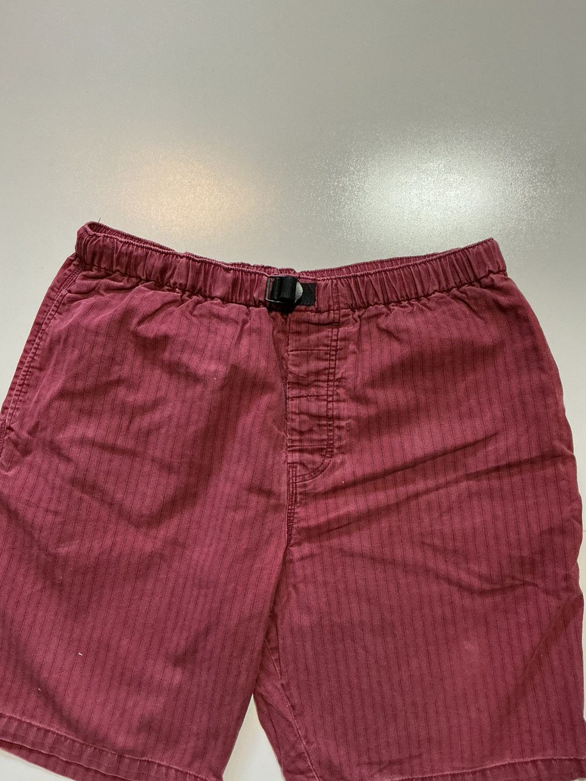 Vintage Vintage 90s Y2K Sostanza Apparel Striped Belted Shorts Size US 38 / EU 54 - 6 Thumbnail