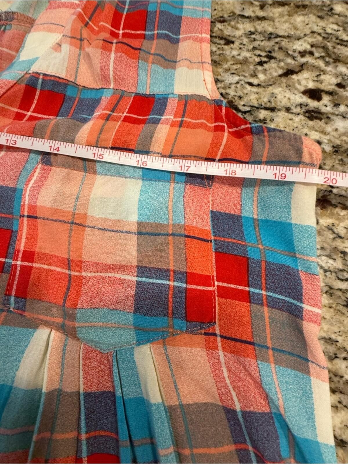 Other Orange Creek colorful plaid button up sleeveless tunic top M Size M / US 6-8 / IT 42-44 - 9 Thumbnail