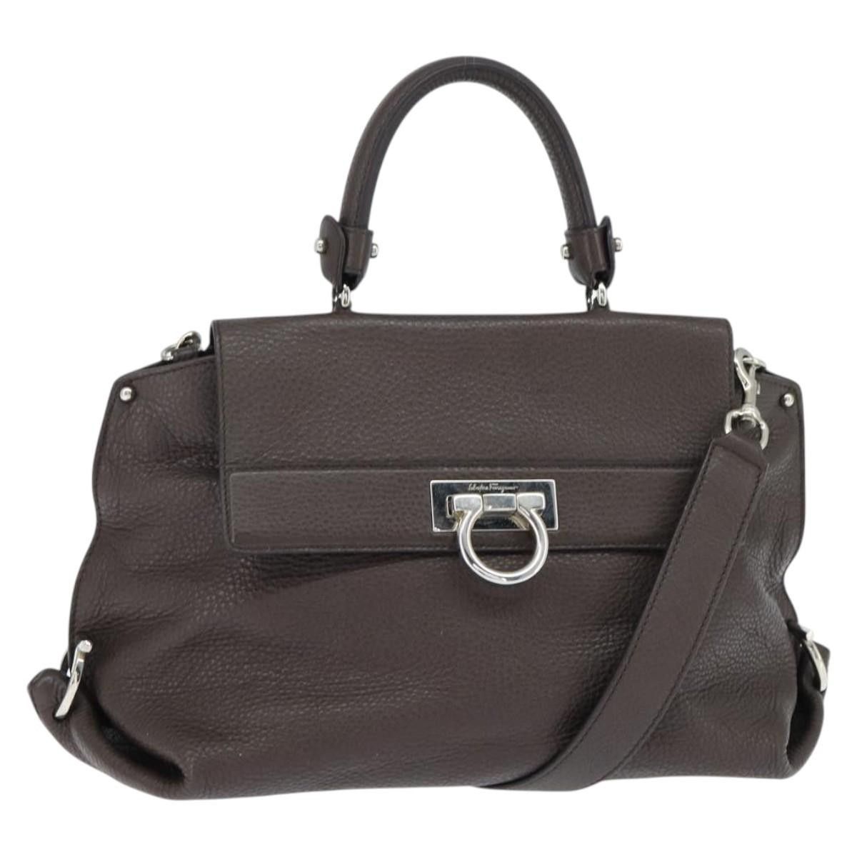 Salvatore Ferragamo Salvatore Ferragamo Gancini handbag Leather Size ONE SIZE - 1 Thumbnail