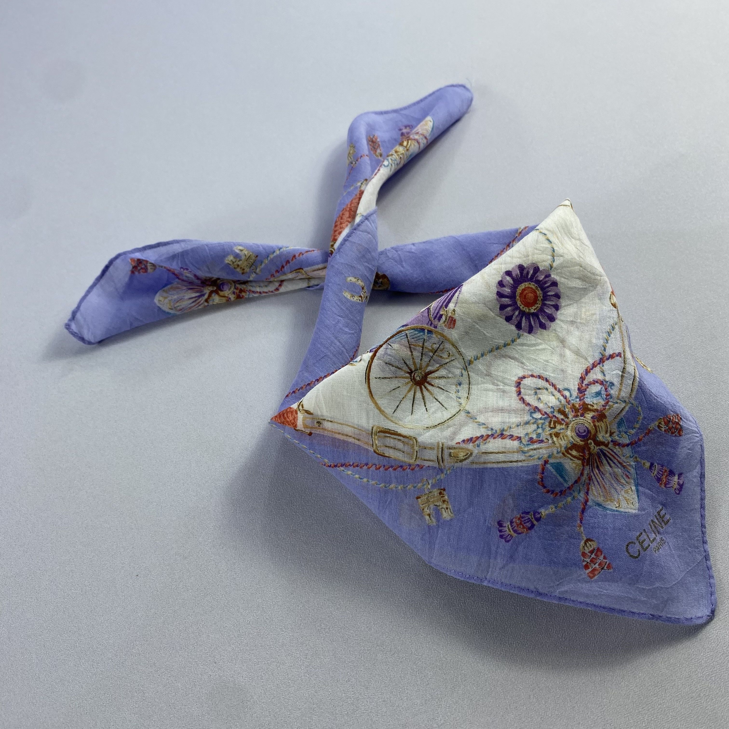 Celine × Vintage Celine Bandana/ Handkerchief / Neckerchief Size ONE SIZE - 2 Thumbnail