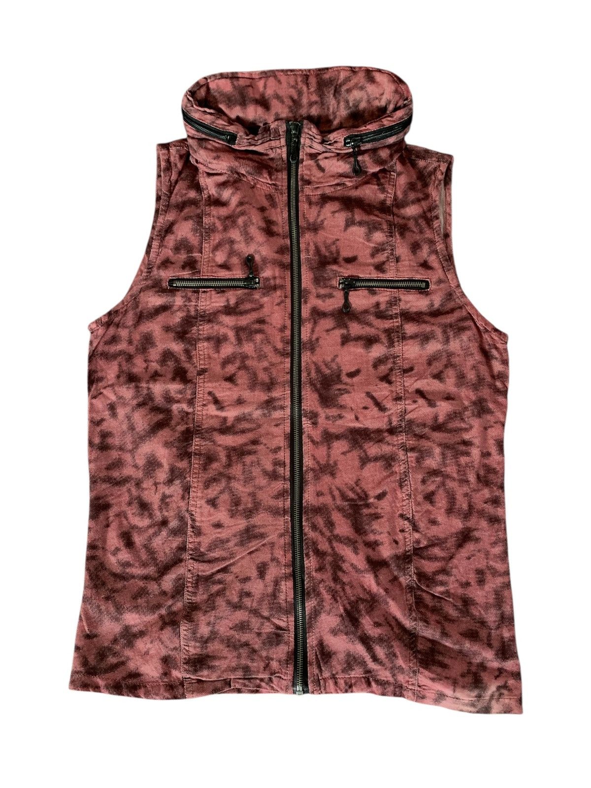 Tornado Mart Y2k Spinach japanese bono AOP vest lgb style Size US L / EU 52-54 / 3 - 1 Thumbnail