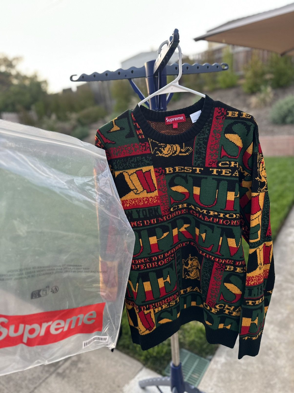 Supreme Supreme scarf sweater | Grailed