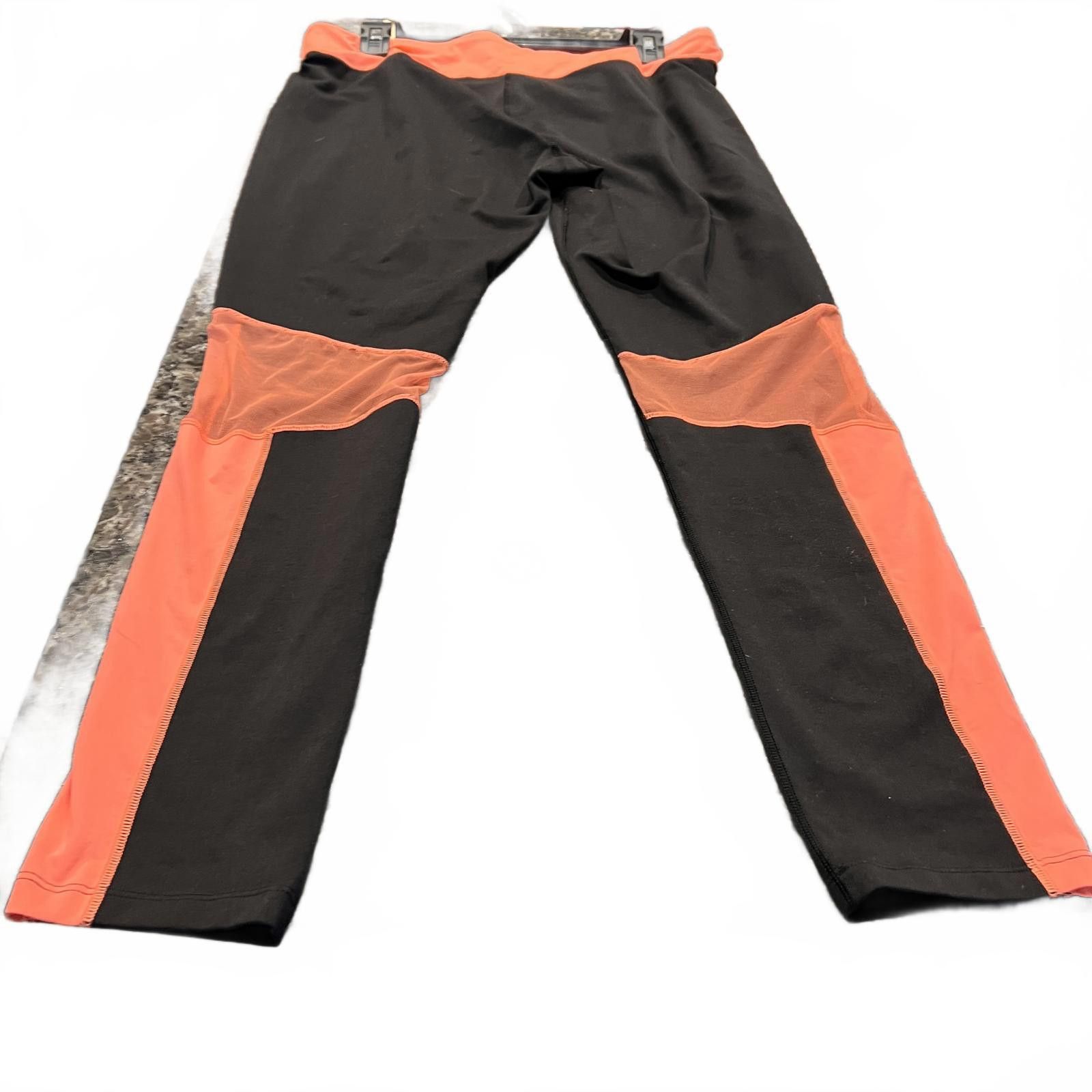 Unknown London Woman’s Black and Orange Activewear Joggers Size 40" / US 18 - 2 Thumbnail