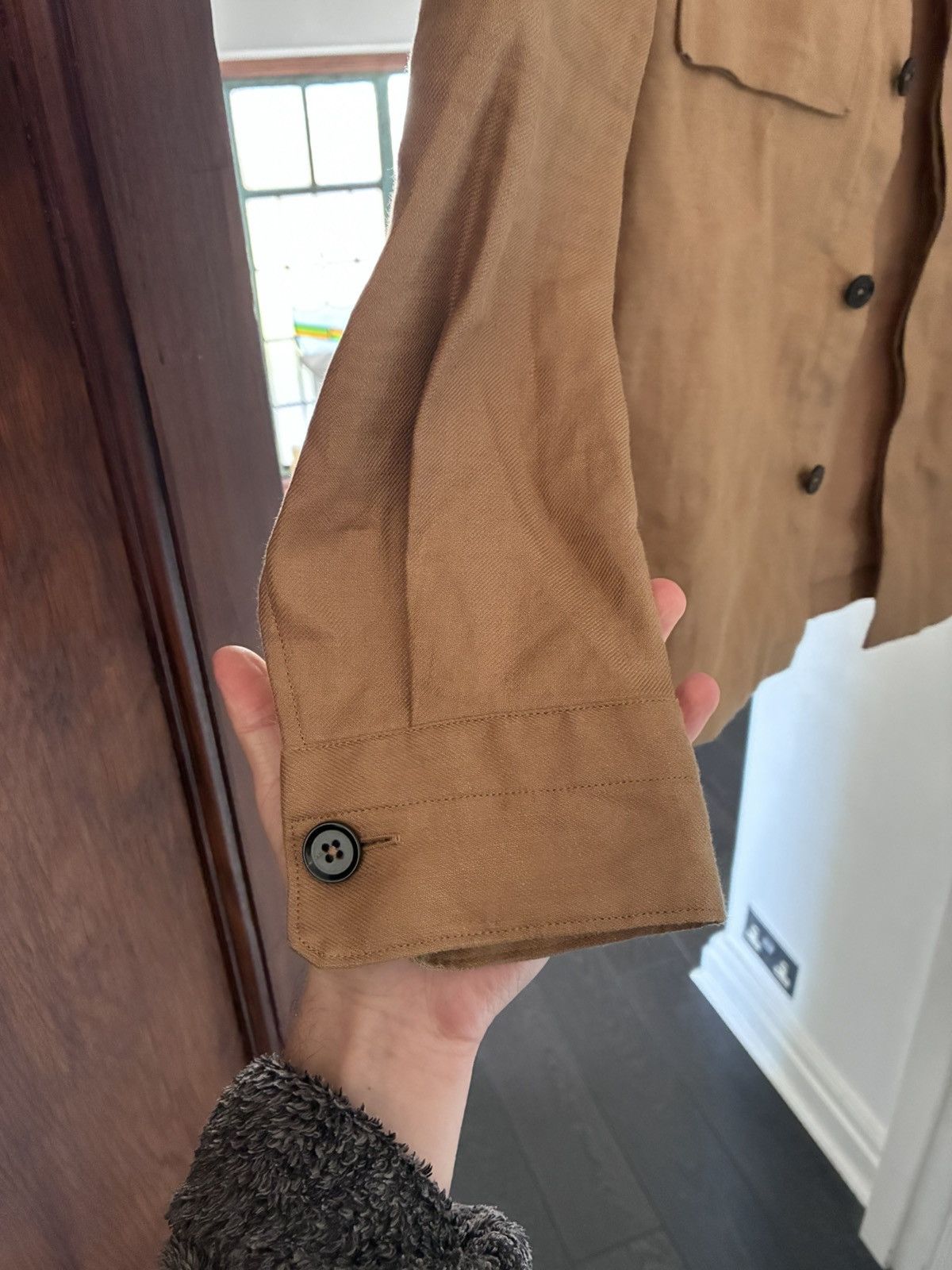 Ermenegildo Zegna Zegna camel linen overshirt size medium Size US M / EU 48-50 / 2 - 2 Thumbnail
