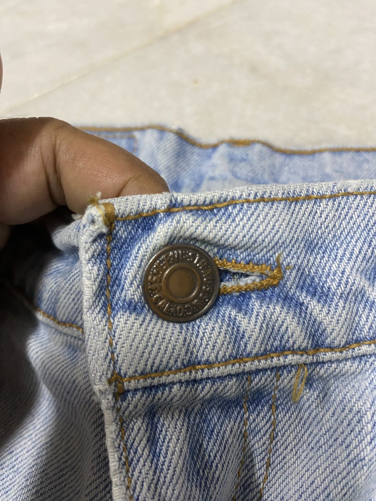 Levi's Size 32x29.5 Vintage Levis Distressed Baggy Jeans Faded Size US 32 / EU 48 - 7 Thumbnail