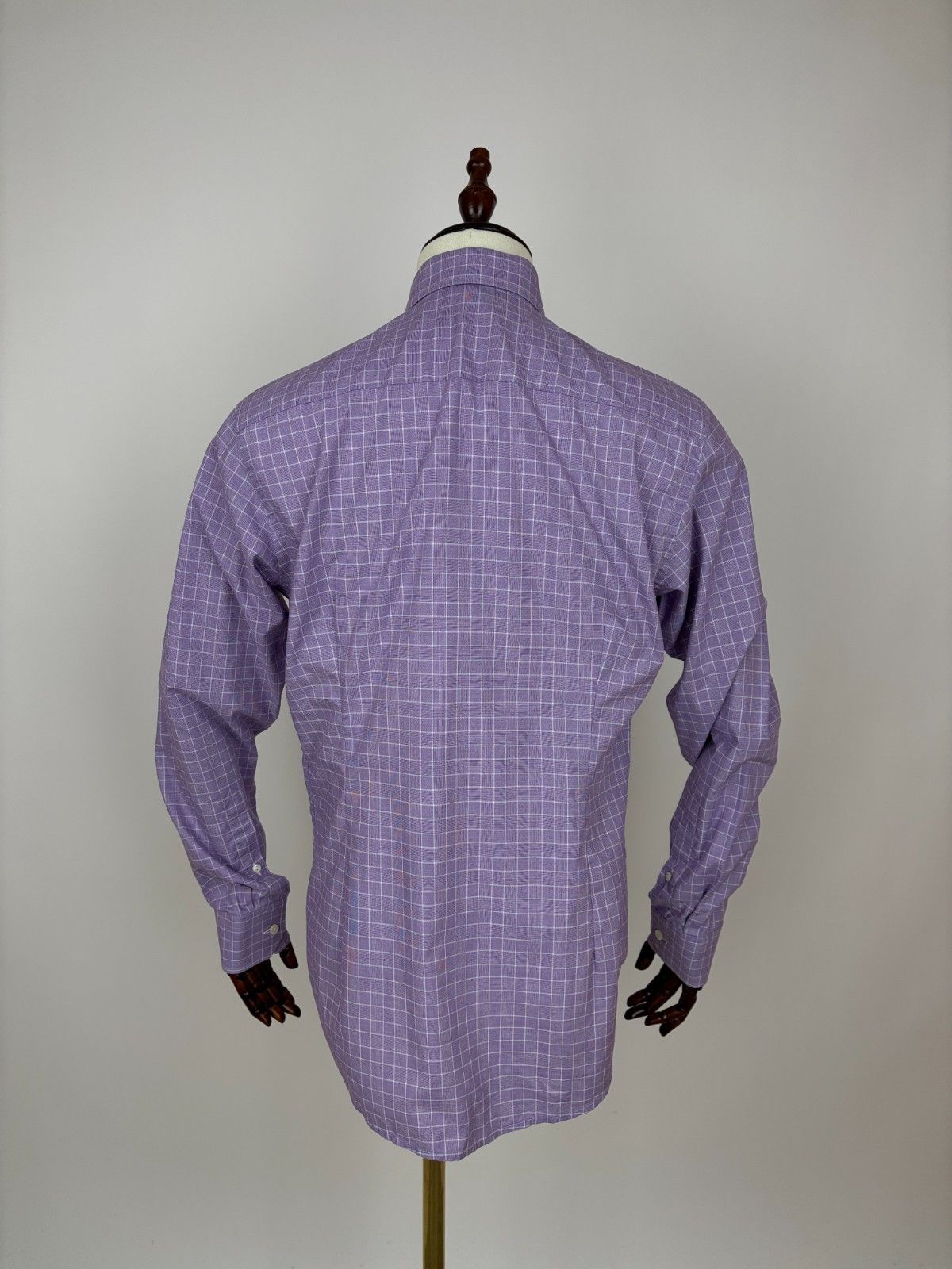 Eton Eton York Check Long Sleeve Dress Shirt Size 39 15.5 Slim Size US M / EU 48-50 / 2 - 12 Thumbnail