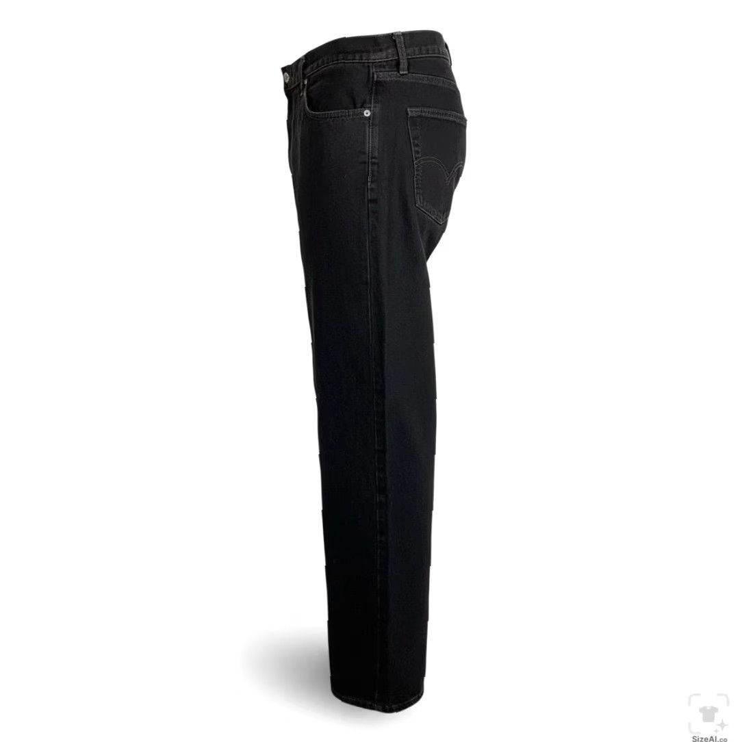Levi's Levi's 505 Jeans Mens 42x32 Black Rinse Straight Regular Fit Denim Zip Fly Size US 42 / EU 58 - 3 Thumbnail