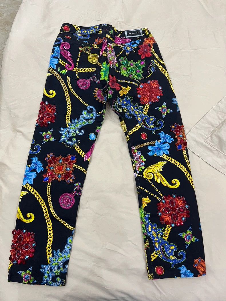 Versace Versace Heavy Diamond Slacks Size US 32 / EU 48 - 7 Thumbnail