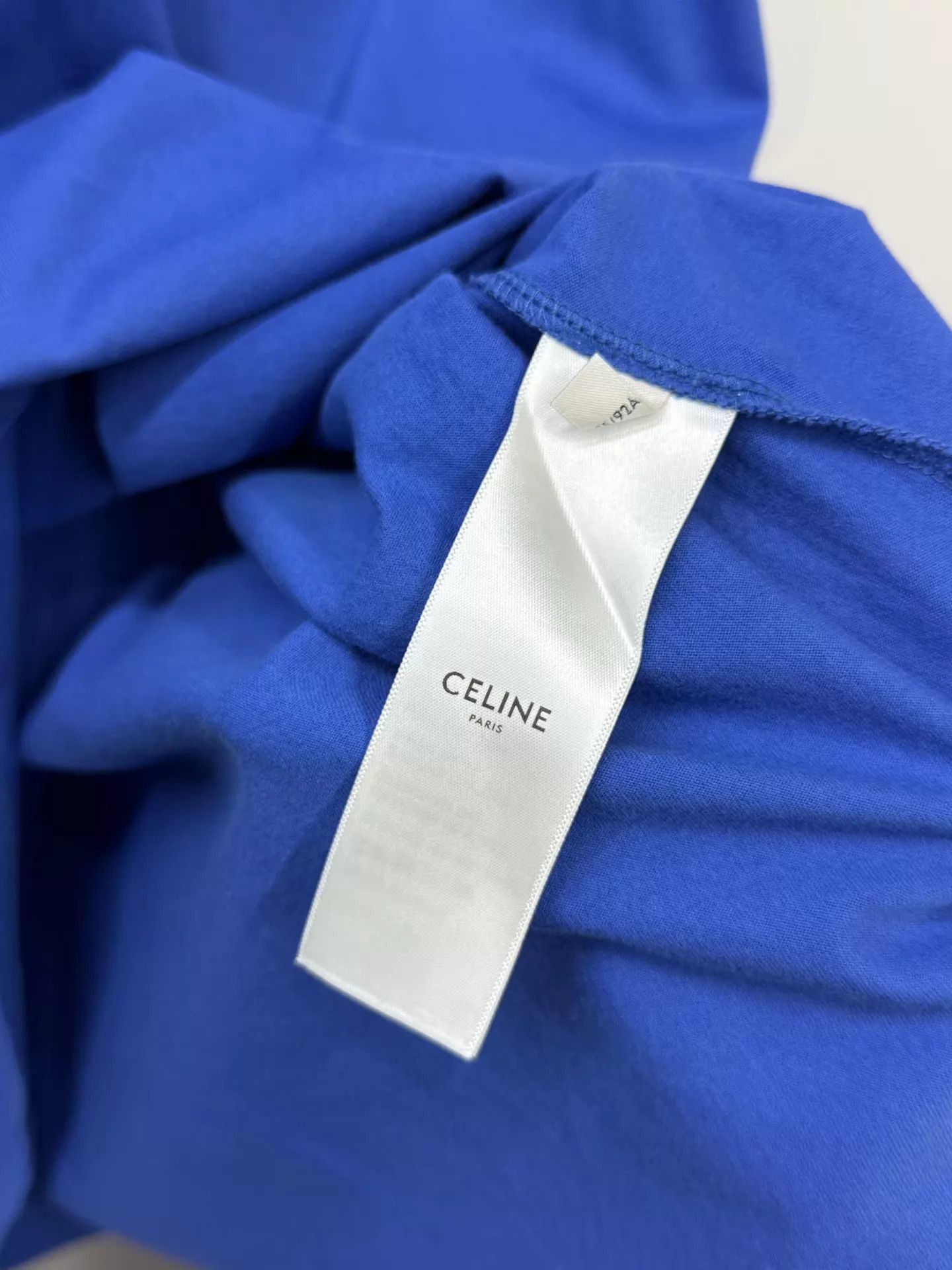 Celine Celine Classic Logo Blue Short Sleeve Tee L Size L / US 10 / IT 46 - 4 Thumbnail