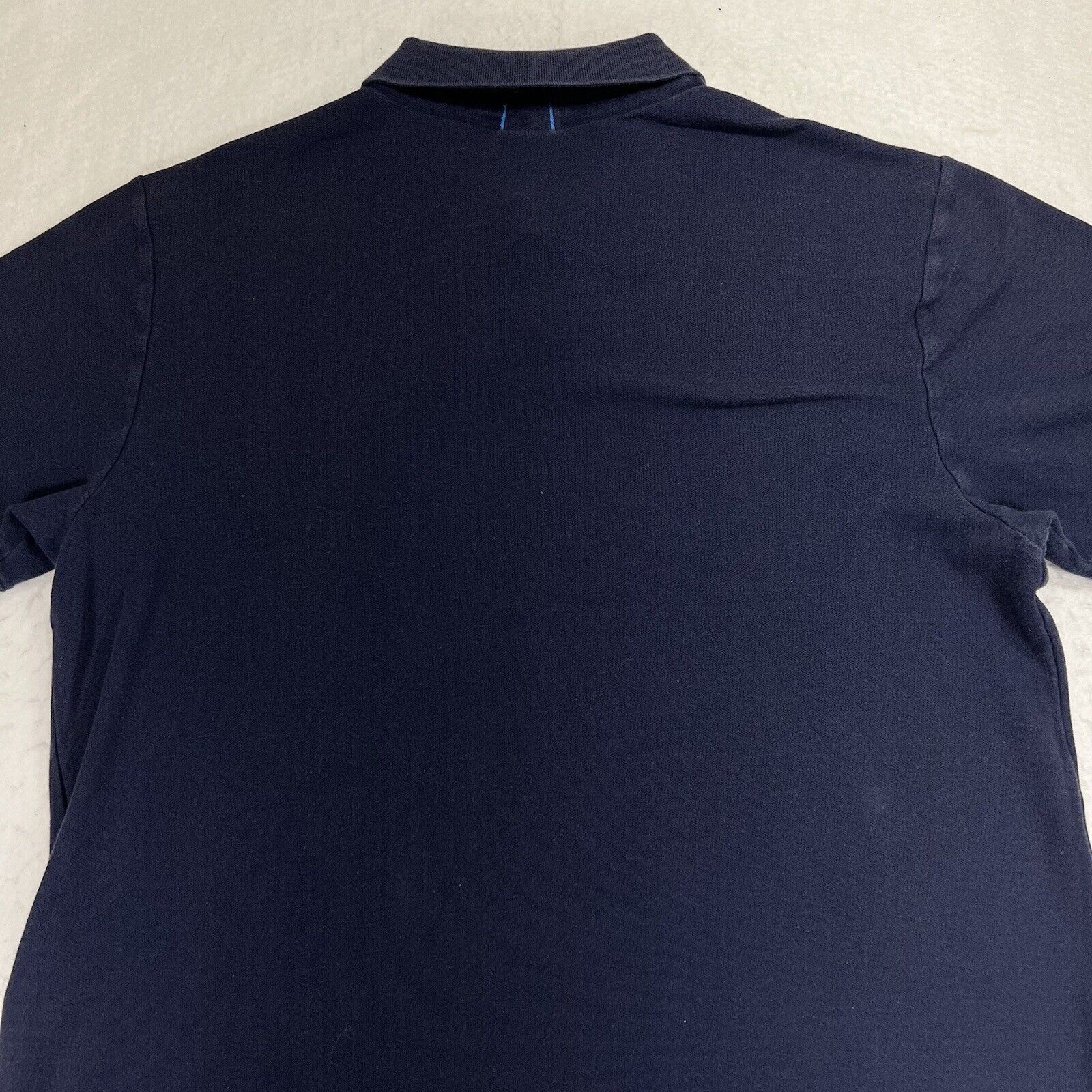 Nike Nike Navy Blue Polo Blue Swoosh Logo Collared Shirt Size US XL / EU 56 / 4 - 10 Thumbnail