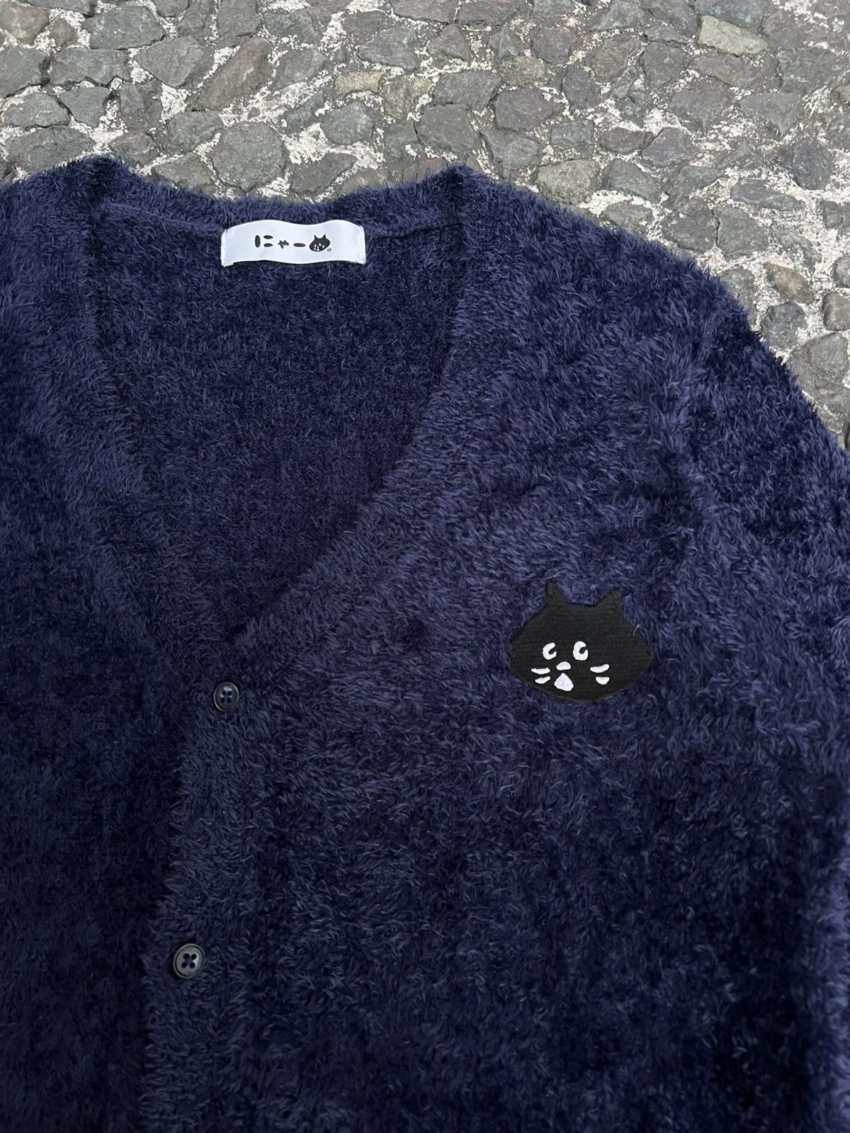 Ne-Net Ne-net Nya! Logo Fuzzy Knit Cardigan Size M / US 6-8 / IT 42-44 - 6 Thumbnail