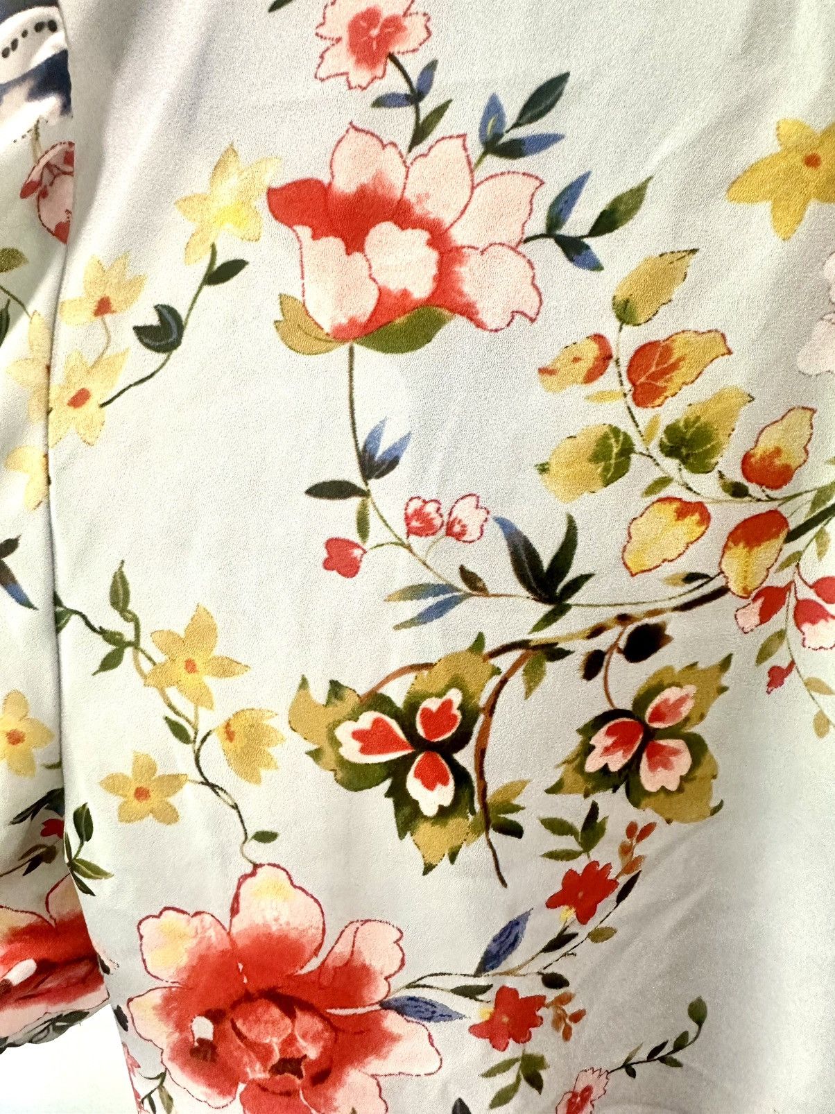 Rachel Zoe Rachel Zoe Floral Short Sleeve Tie Button Down Size XL / US 12-14 / IT 48-50 - 6 Thumbnail