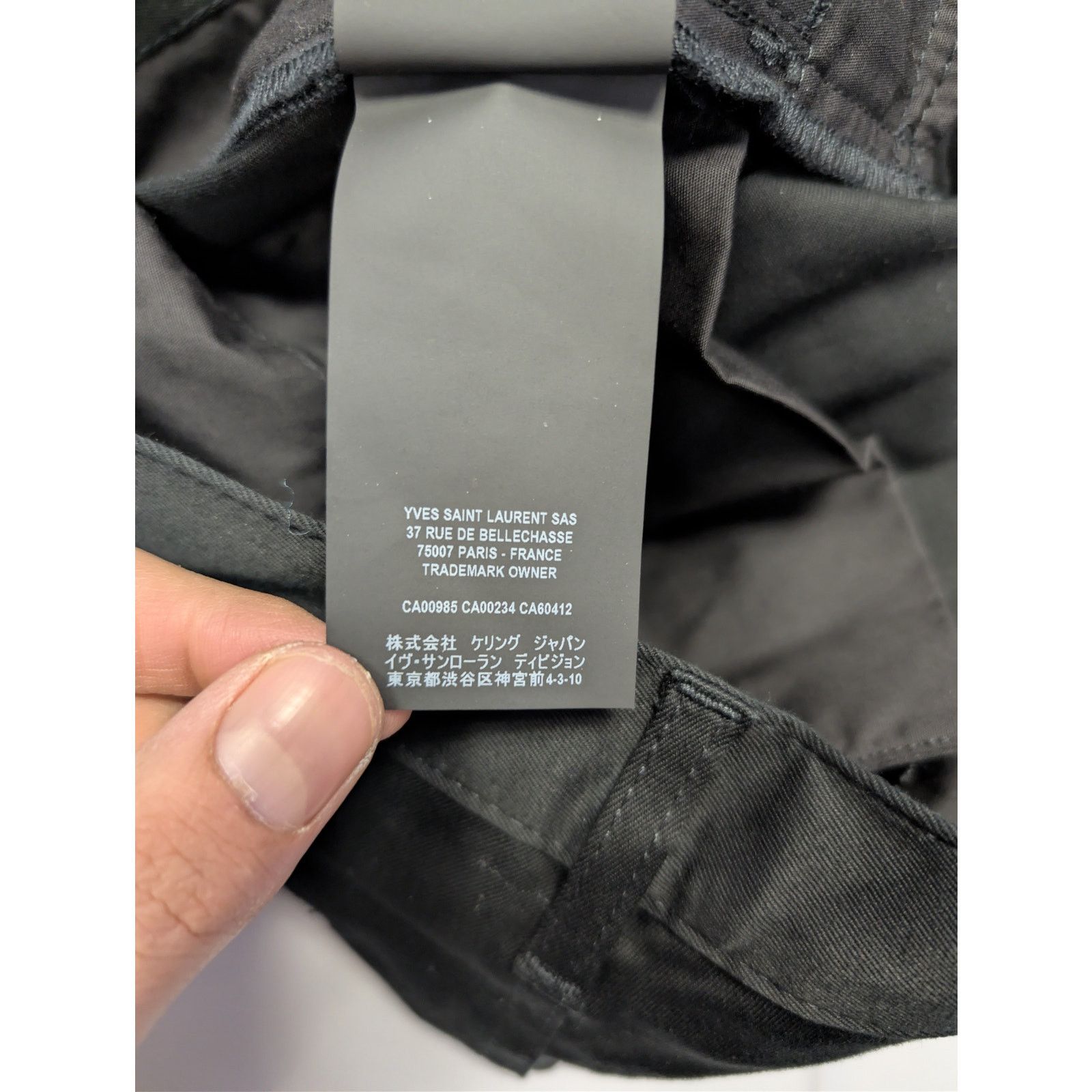Saint Laurent Paris o1rshd1 Chinos Jeans in Black Raw Size US 29 - 20 Thumbnail